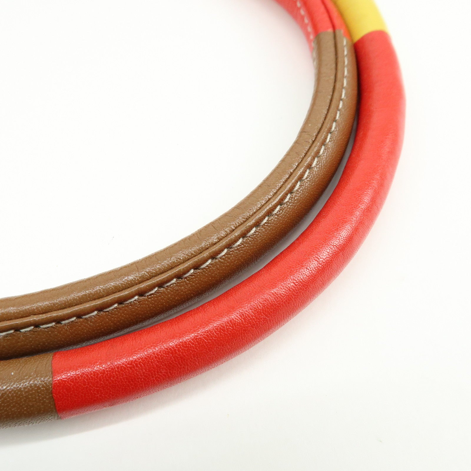 BOTTEGA VENETA Canvas Leather Shoulder Bag Hand Bag Multicolor