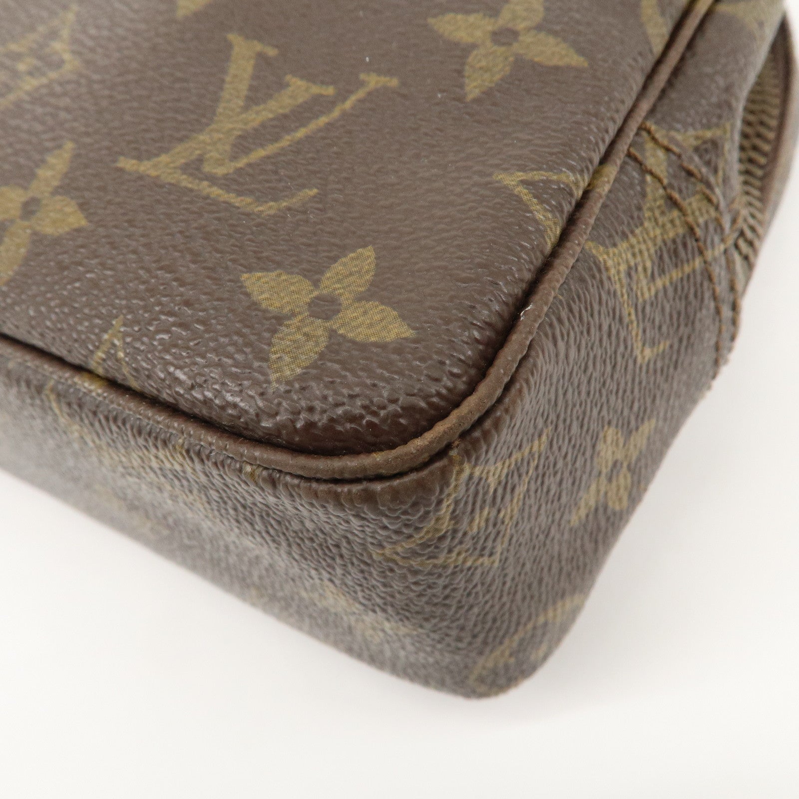 Louis Vuitton Monogram Trousse Toilette 23 Pouch Brown M47524 Used