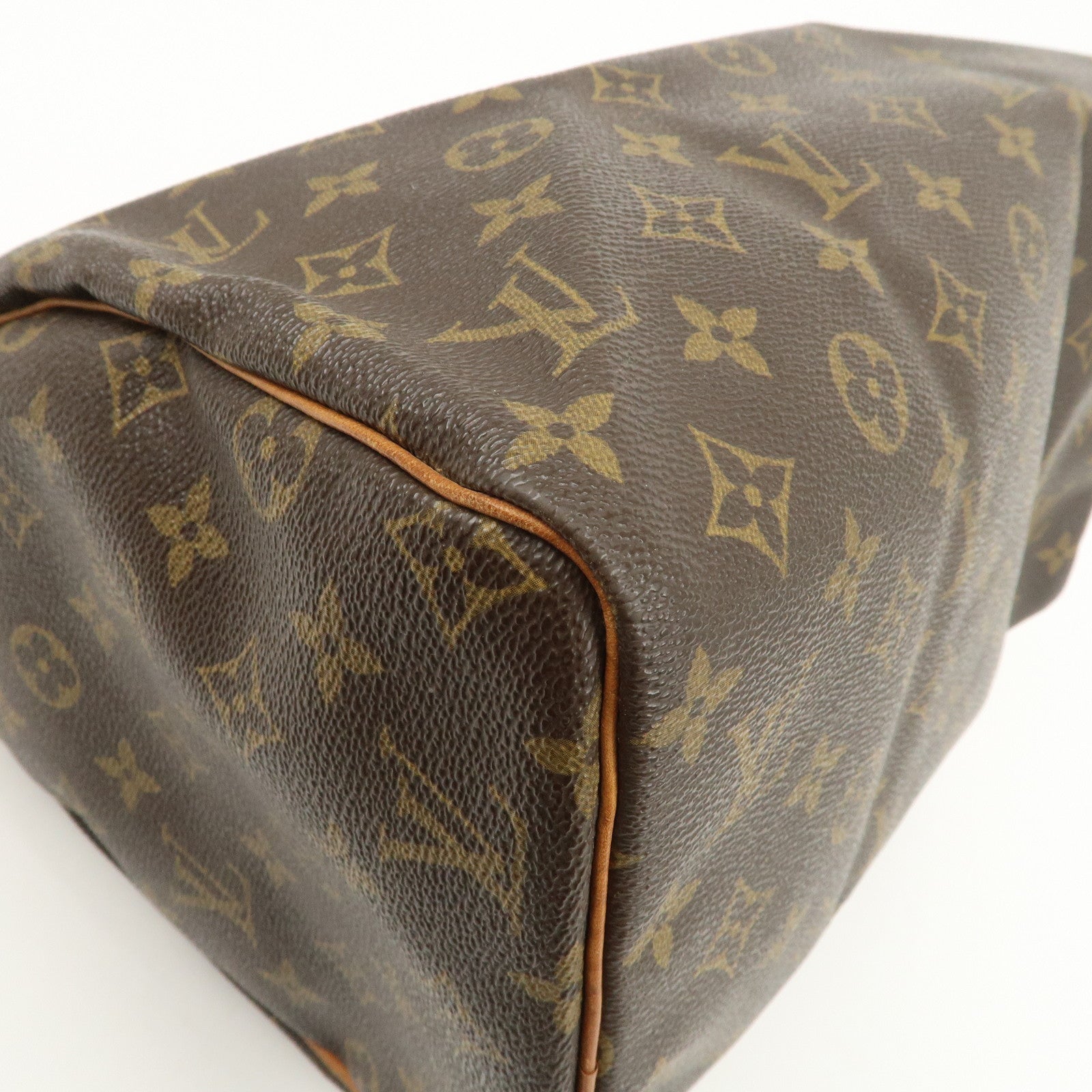 Louis Vuitton Monogram Speedy 30 Boston Bag Brown M41524