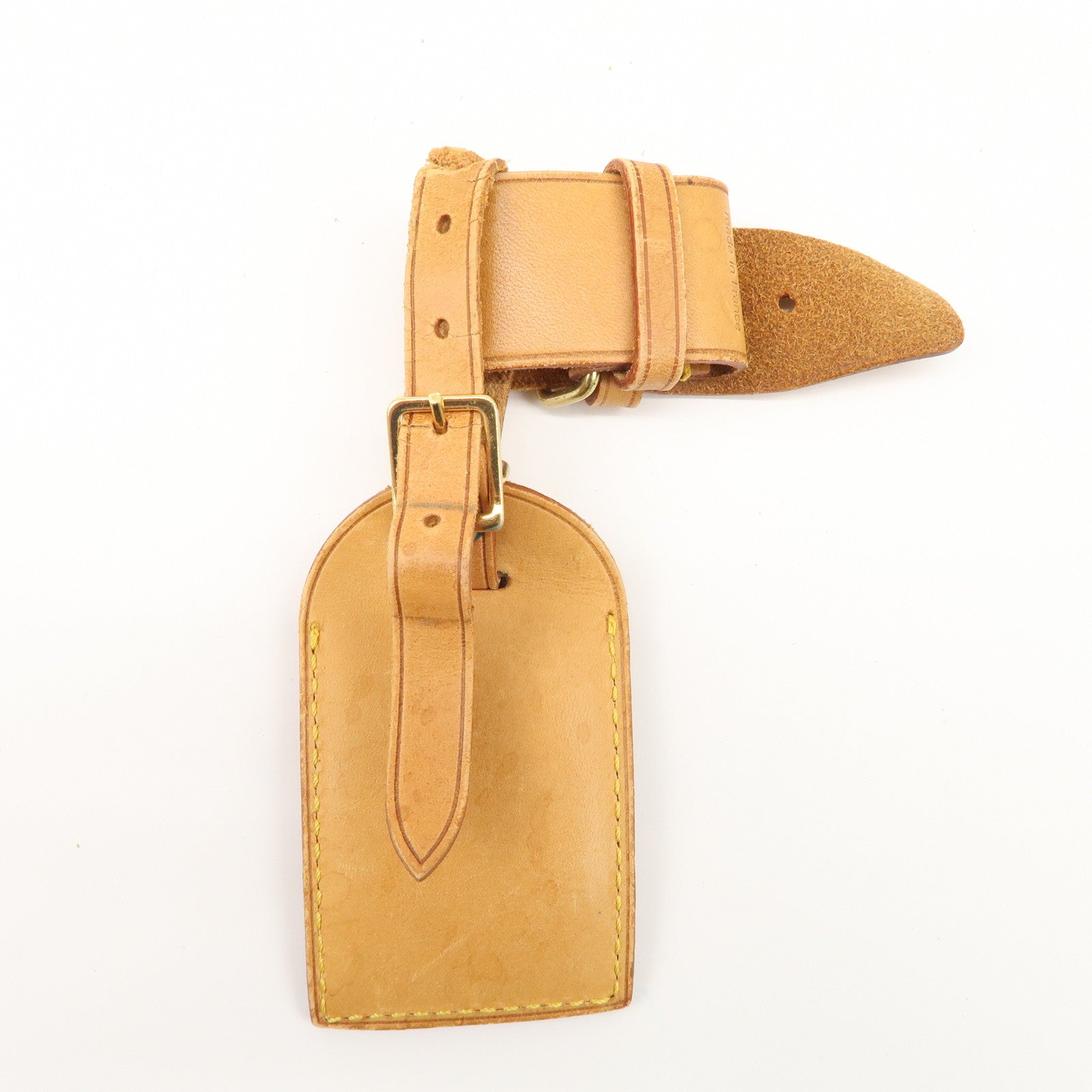 Louis Vuitton Set of 15 Nume Leather Name Tag & Poignet Natural Used