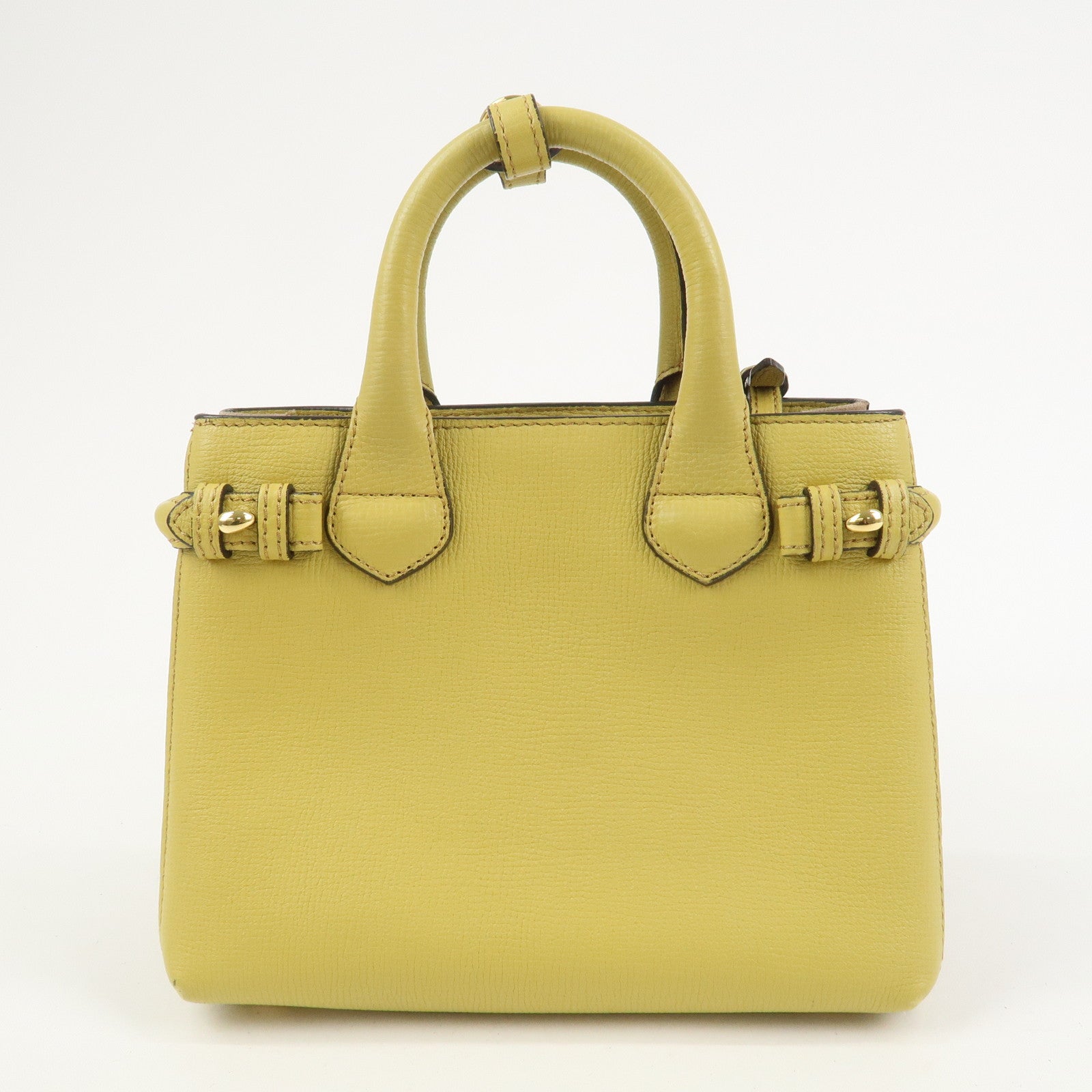 Burberry Banner Bag 2Way Leather Shoulder Hand Bag Nova Check