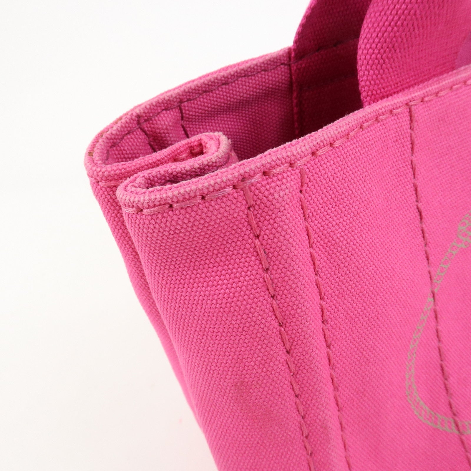 PRADA Canvas Canapa Mini 2Way Bag Hand Shoulder Bag Pink B2439G