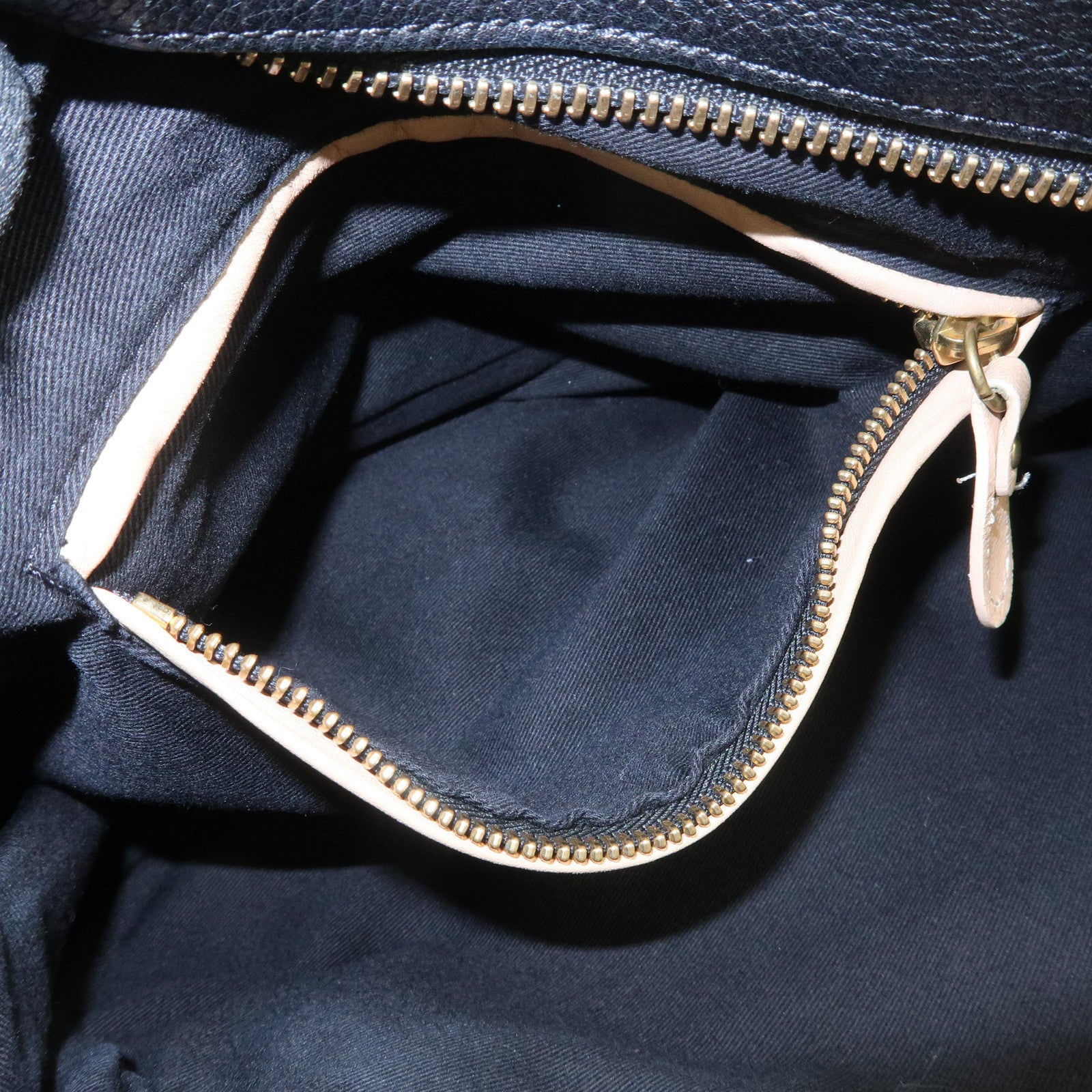 Chloe Paraty Logo Leather 2WAY Bag Shoulder Bag Hand Bag Black