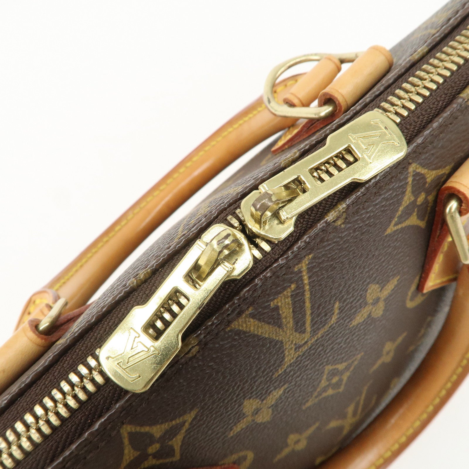 Louis Vuitton Monogram Alma Hand Bag Brown M51130