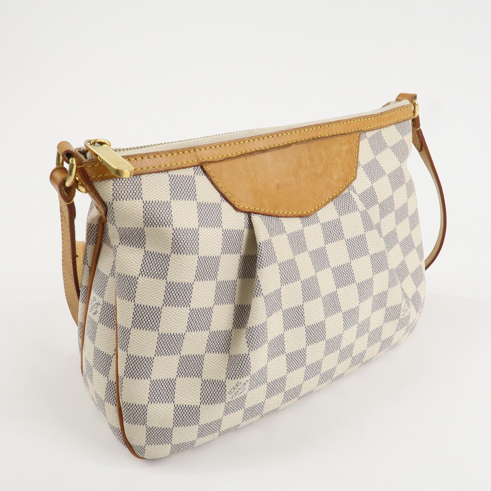 Louis Vuitton Damier Azur Siracusa PM Shoulder Bag M41113 Used