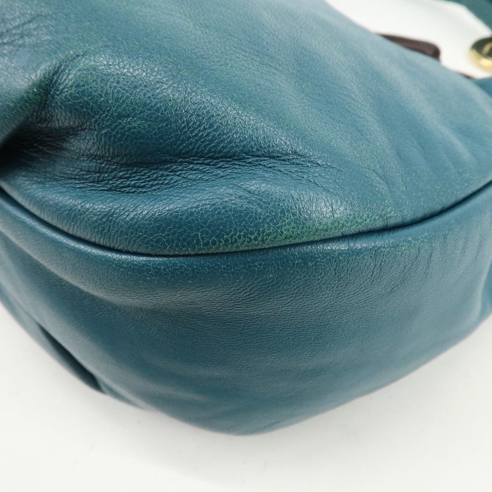 LOEWE Viento 30 Leather Shoulder Bag Hand Bag Blue