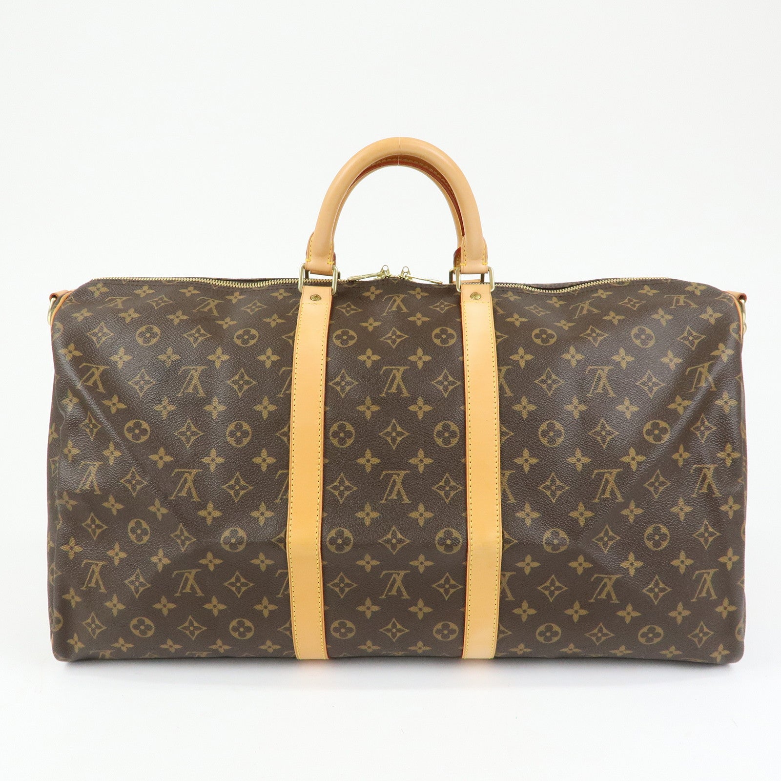 Louis Vuitton Monogram Keep All Bandouliere 55 Boston Bag M41414
