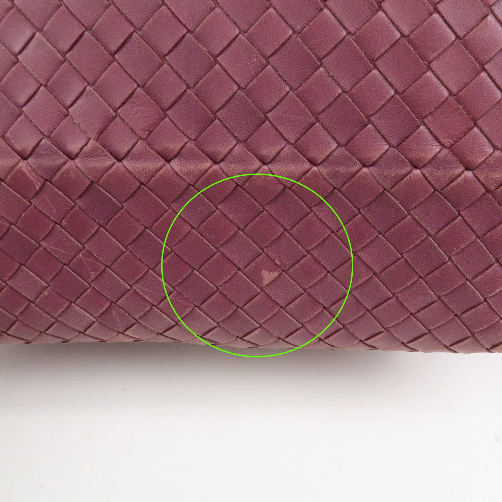 BOTTEGA VENETA Intrecciato Leather Tote Bag Hand Bag Purple