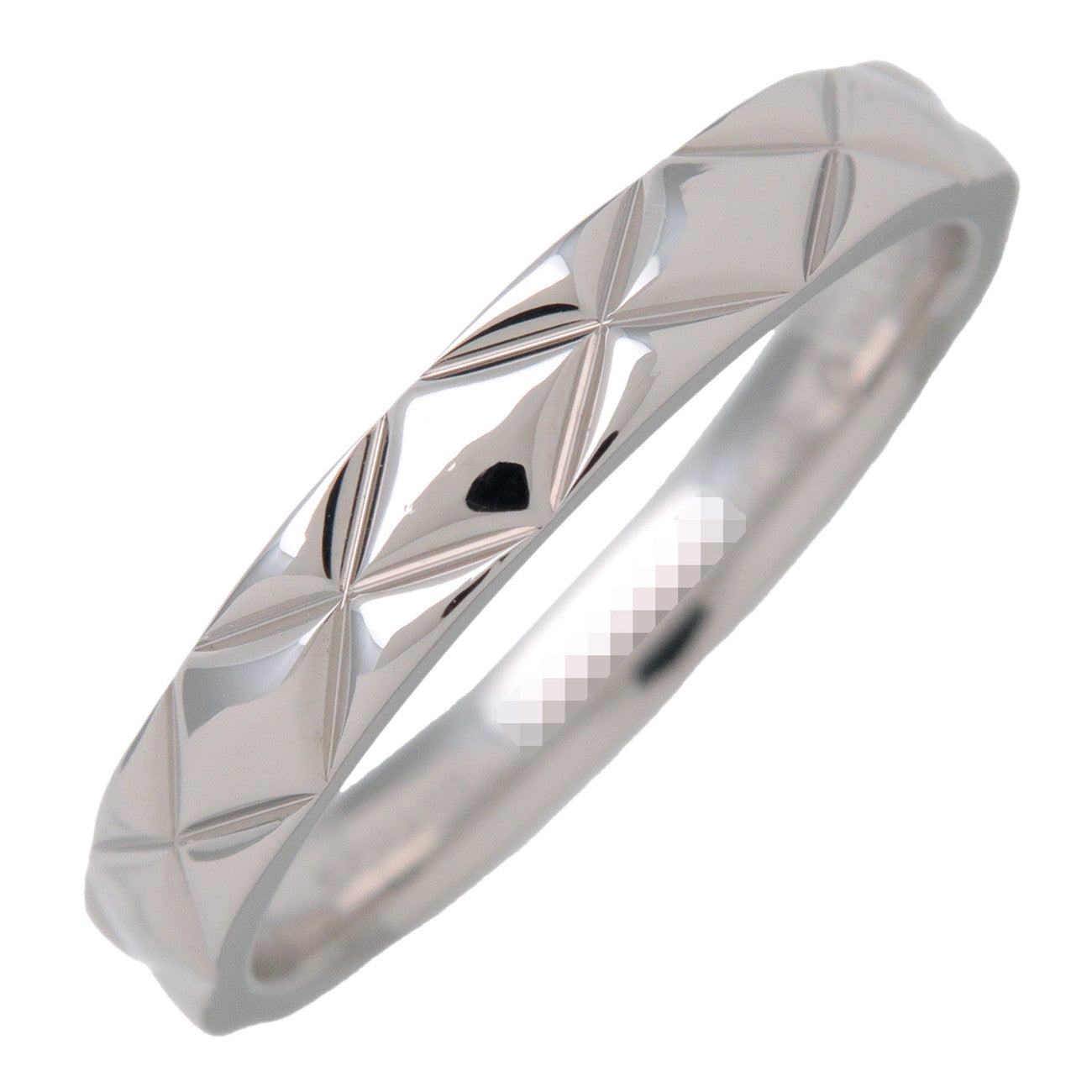 CHANEL Matelasse Ring #60 PT950 Platinum US 9-9.5 EU60 J2820