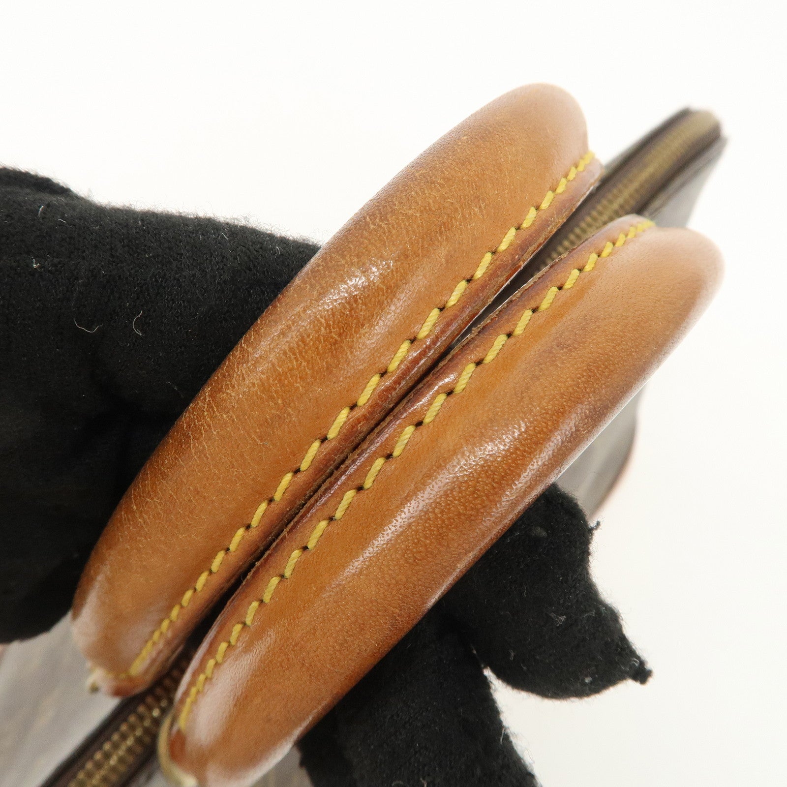 Louis Vuitton Monogram Alma Hand Bag Brown M51130 Used