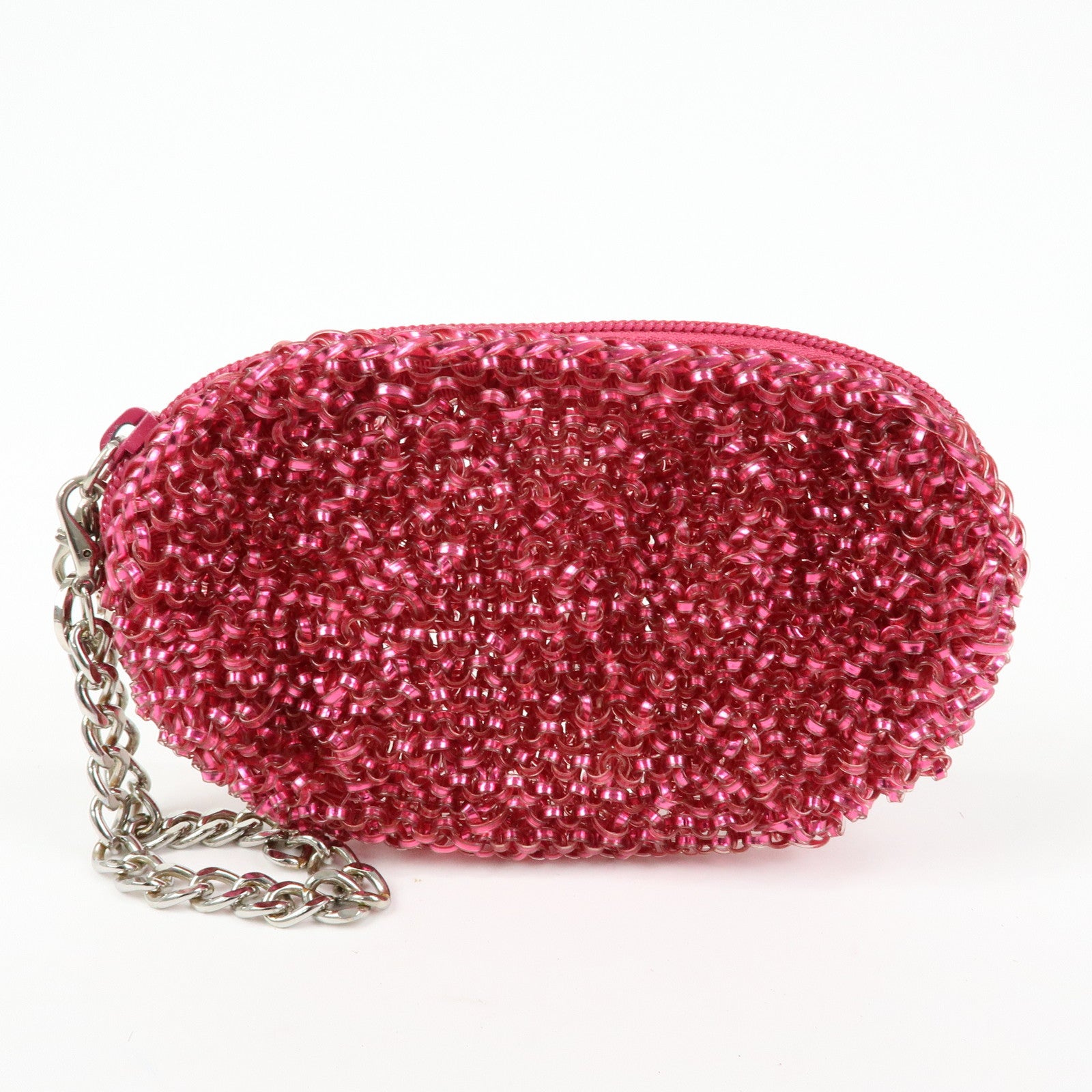 ANTEPRIMA Set of 2 Vinyl Wire Pouch Pink Multicolor