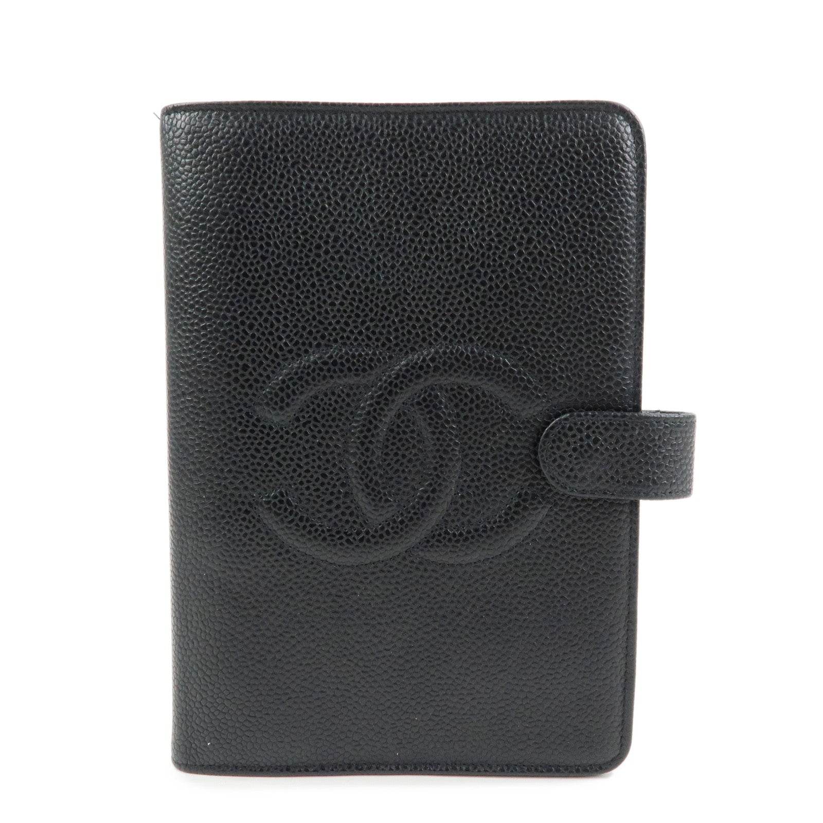 CHANEL COCO Mark Caviarskin Agenda Cover Planner Cover Black