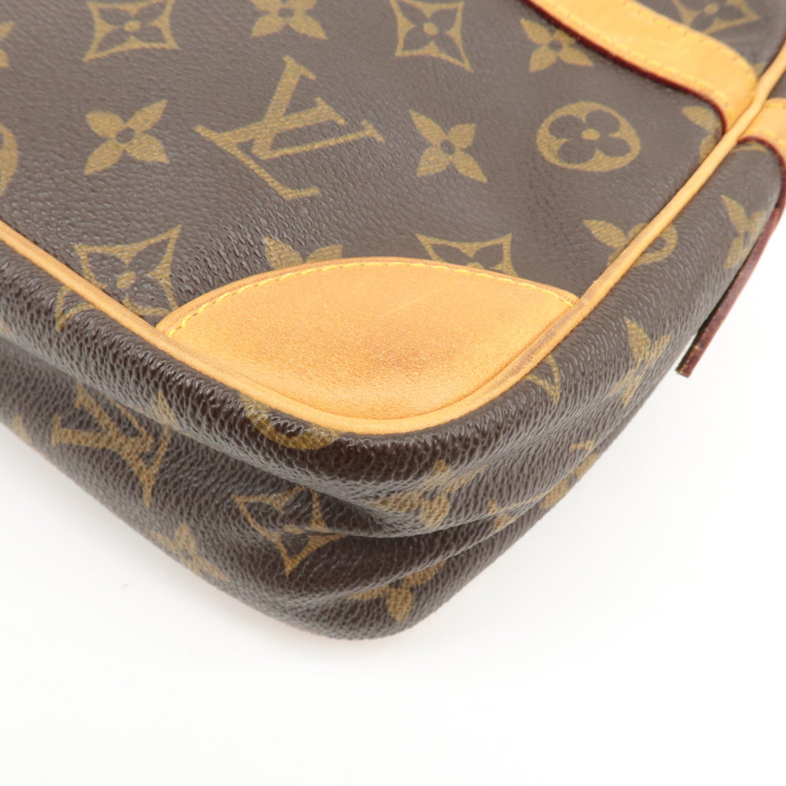 Louis Vuitton Monogram Compiegne 28 Pouch Clutch Bag Brown M51845 Used