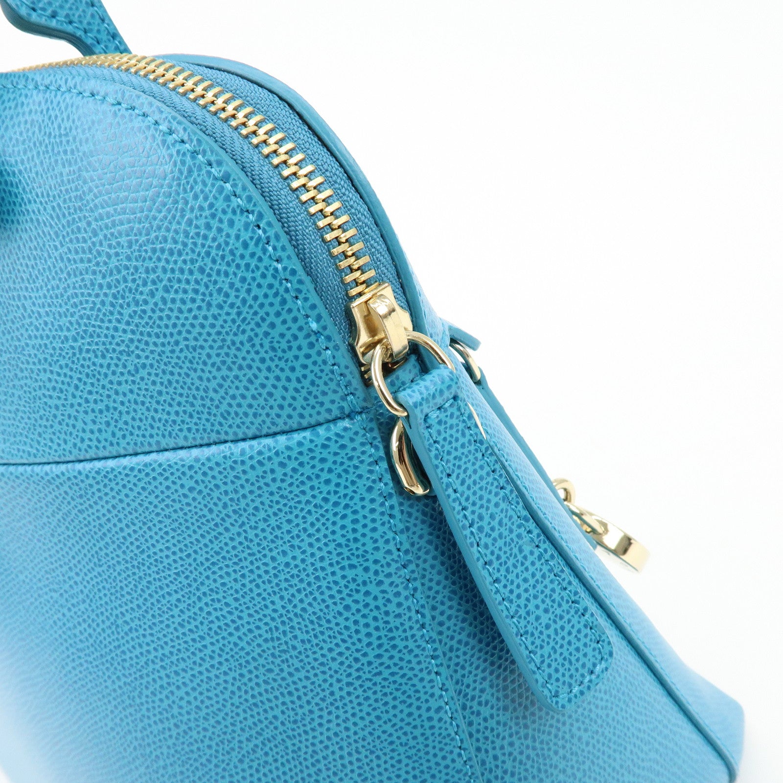 FURLA Set of 2 Leather 2Way Bag Hand Bag Shoulder Bag Black Blue