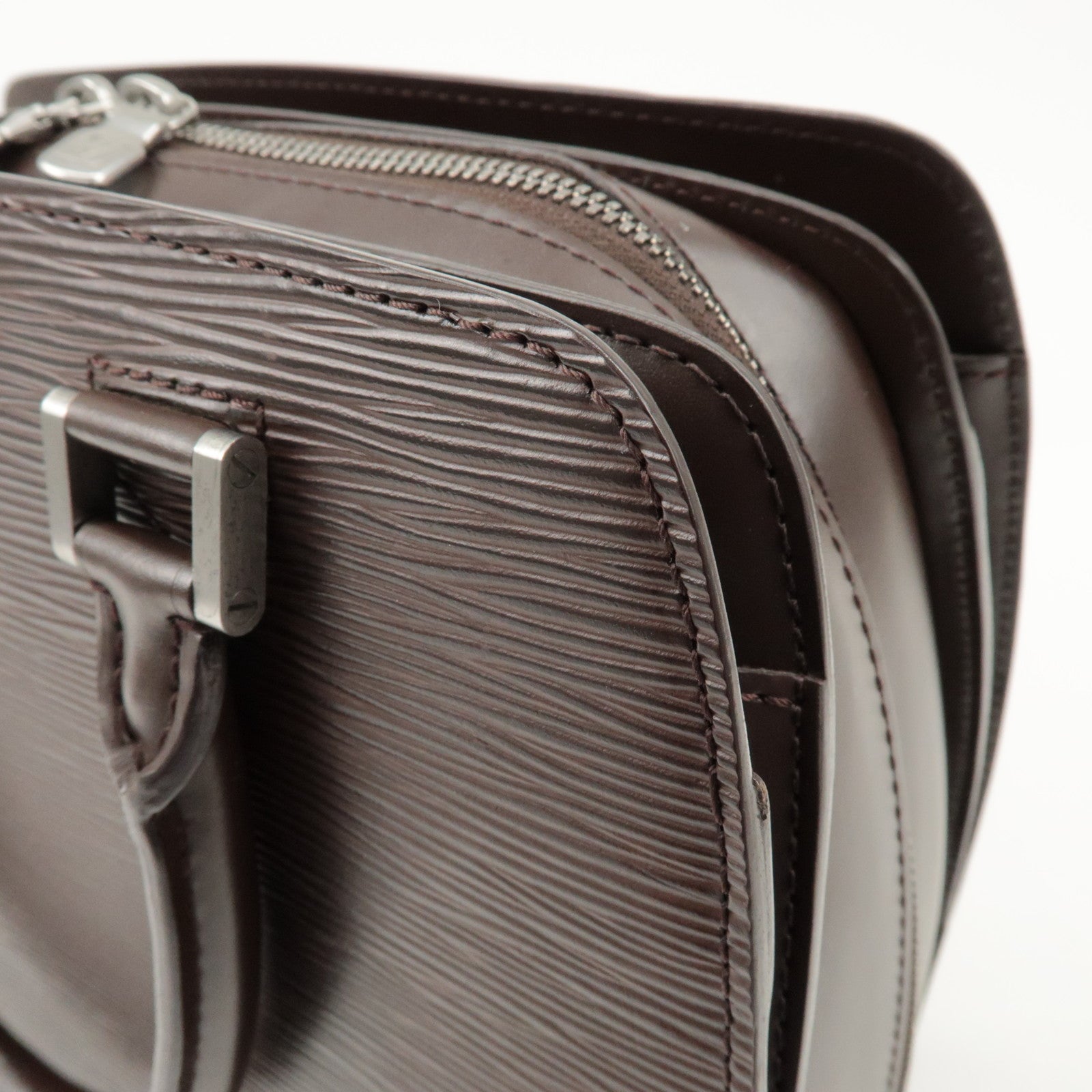 Louis Vuitton Epi Leather Pont Neuf Hand Bag Mocha Brown M5205D Used