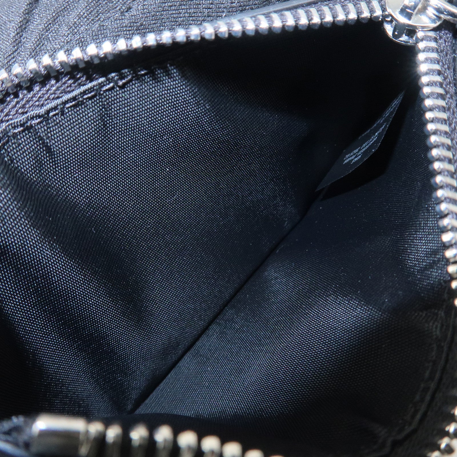 Maison Margiela MM6 Scarf Print Leather Card Case Card Holder Black