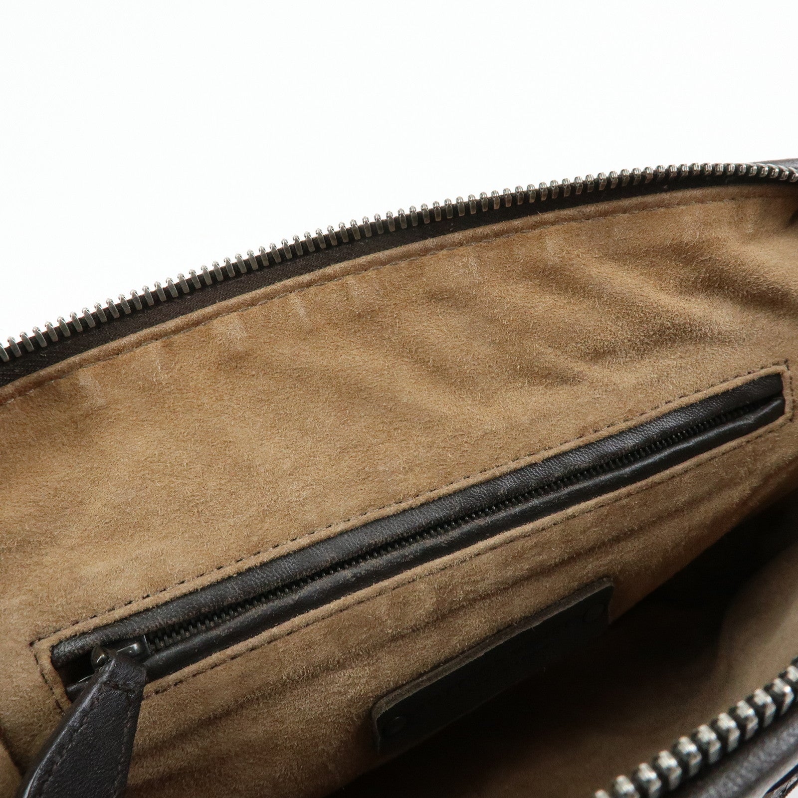 BOTTEGA VENETA Intrecciato Nodini Leather Shoulder Bag Brown 245354