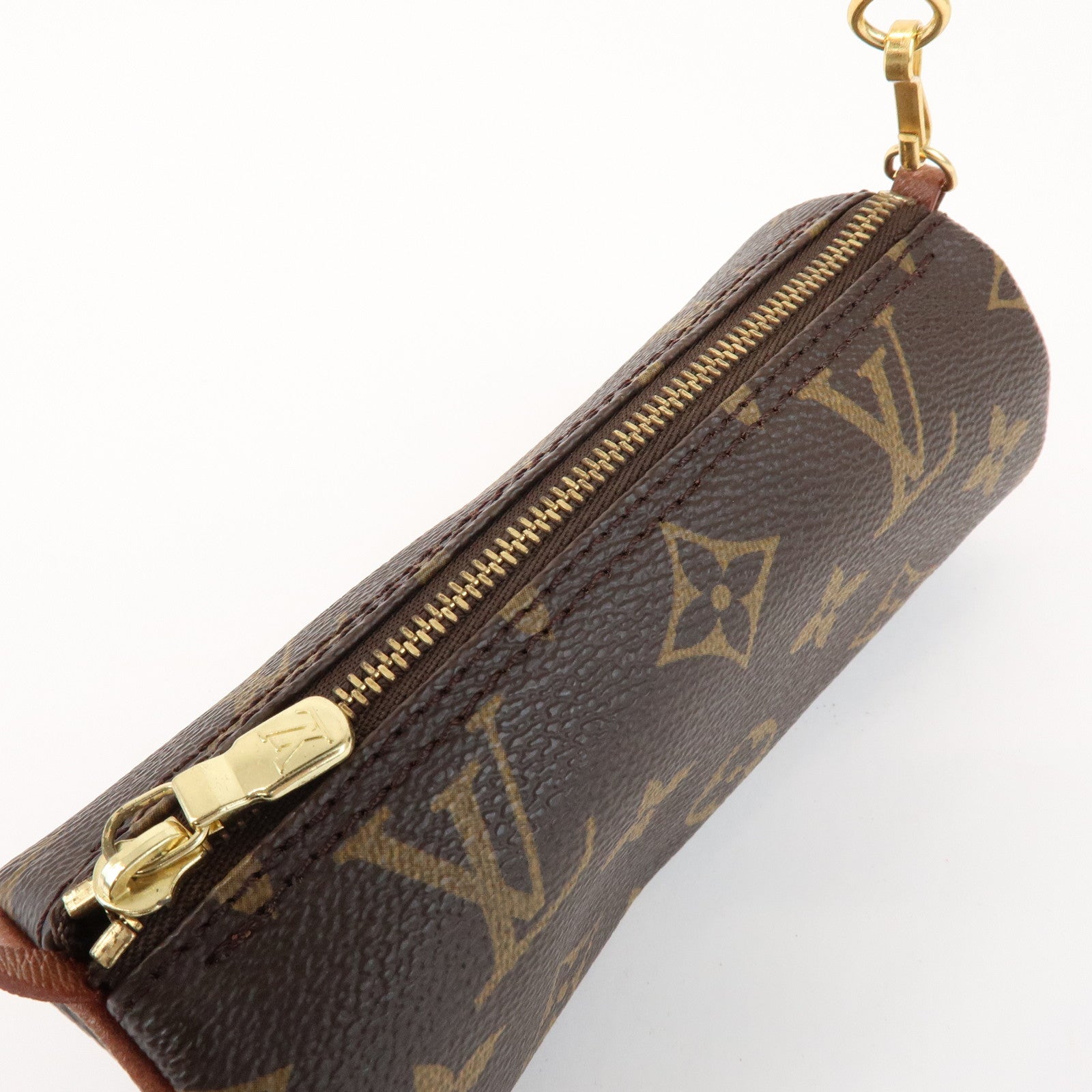 Louis Vuitton Monogram Mini Pouch for Papillon Bag Old Style Brown