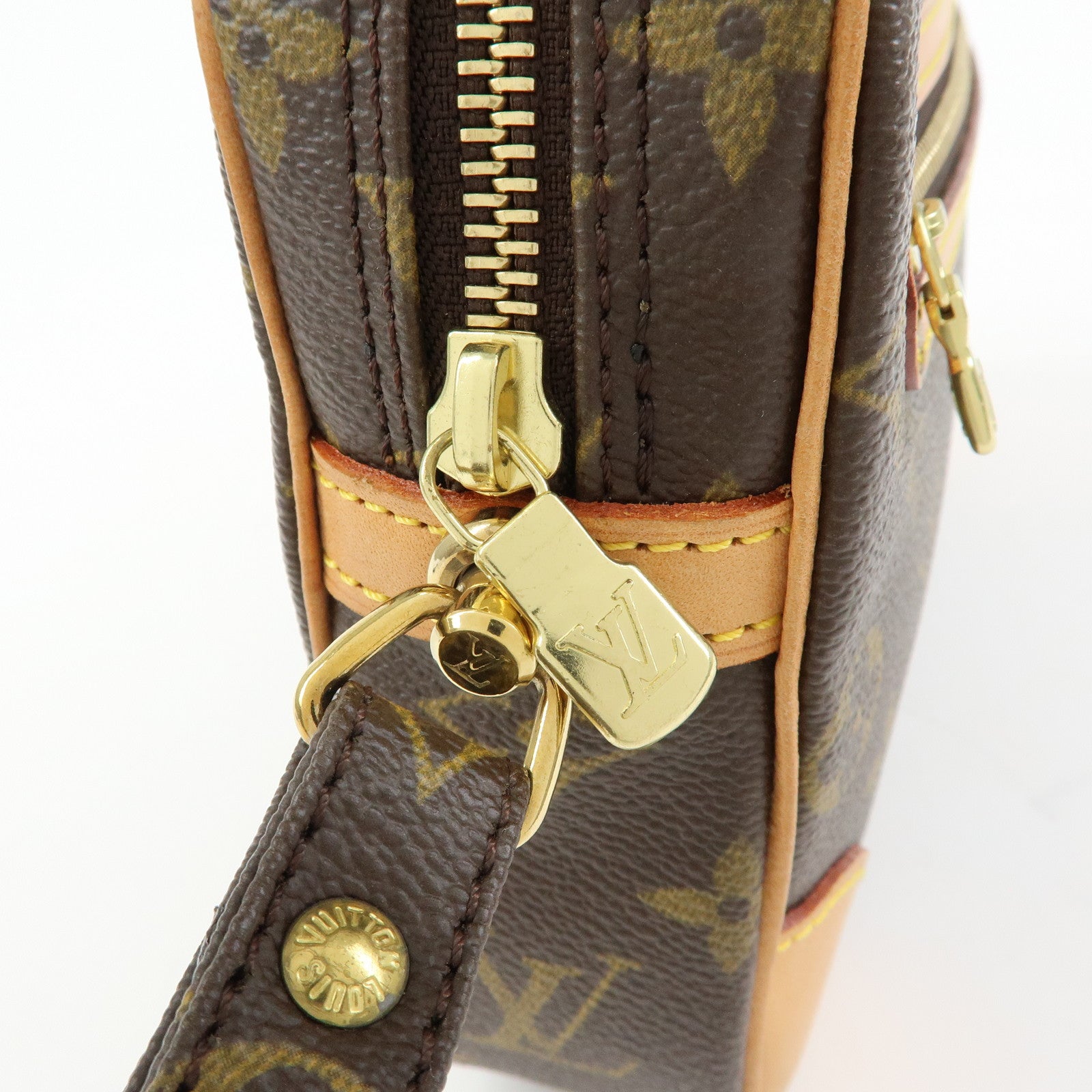 Louis Vuitton Monogram Marly Dragonne GM Clutch Bag Brown M51825