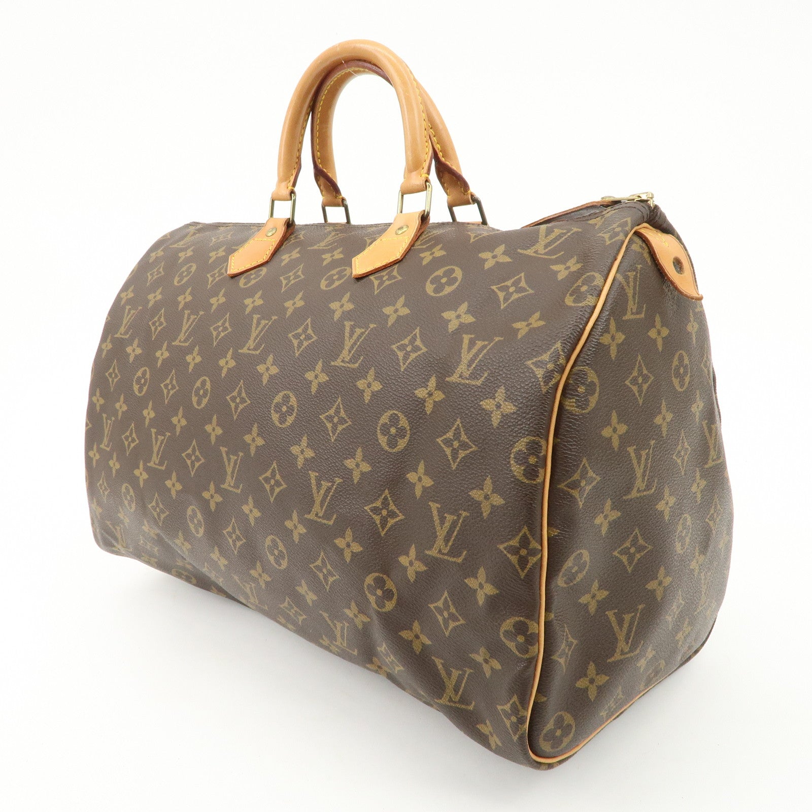 Louis Vuitton Monogram Speedy 40 Boston Bag Brown M41522
