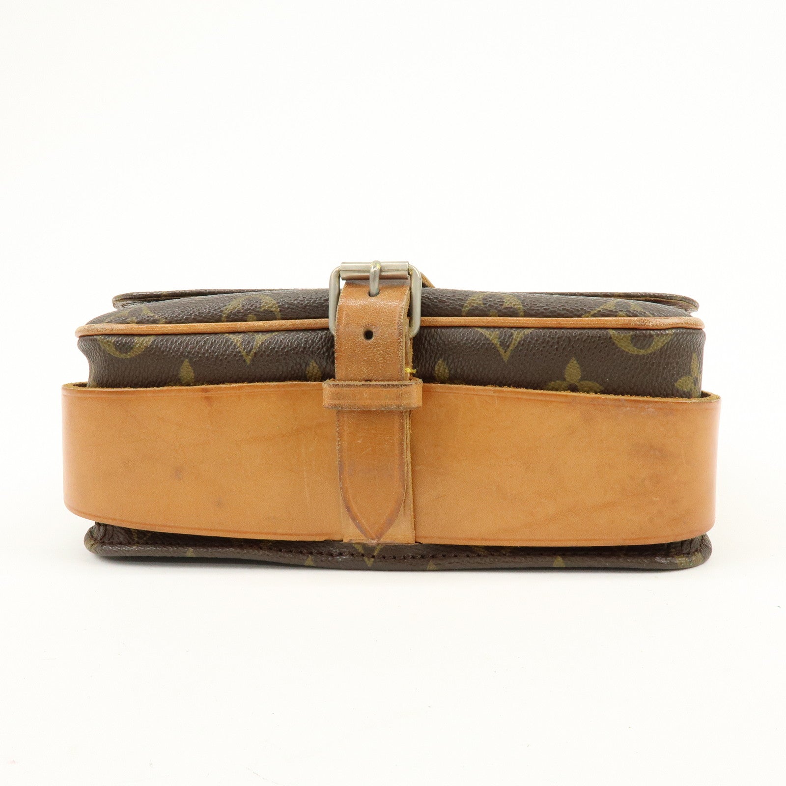 Louis Vuitton Monogram Cartouchiere MM Shoulder Bag Brown M51253