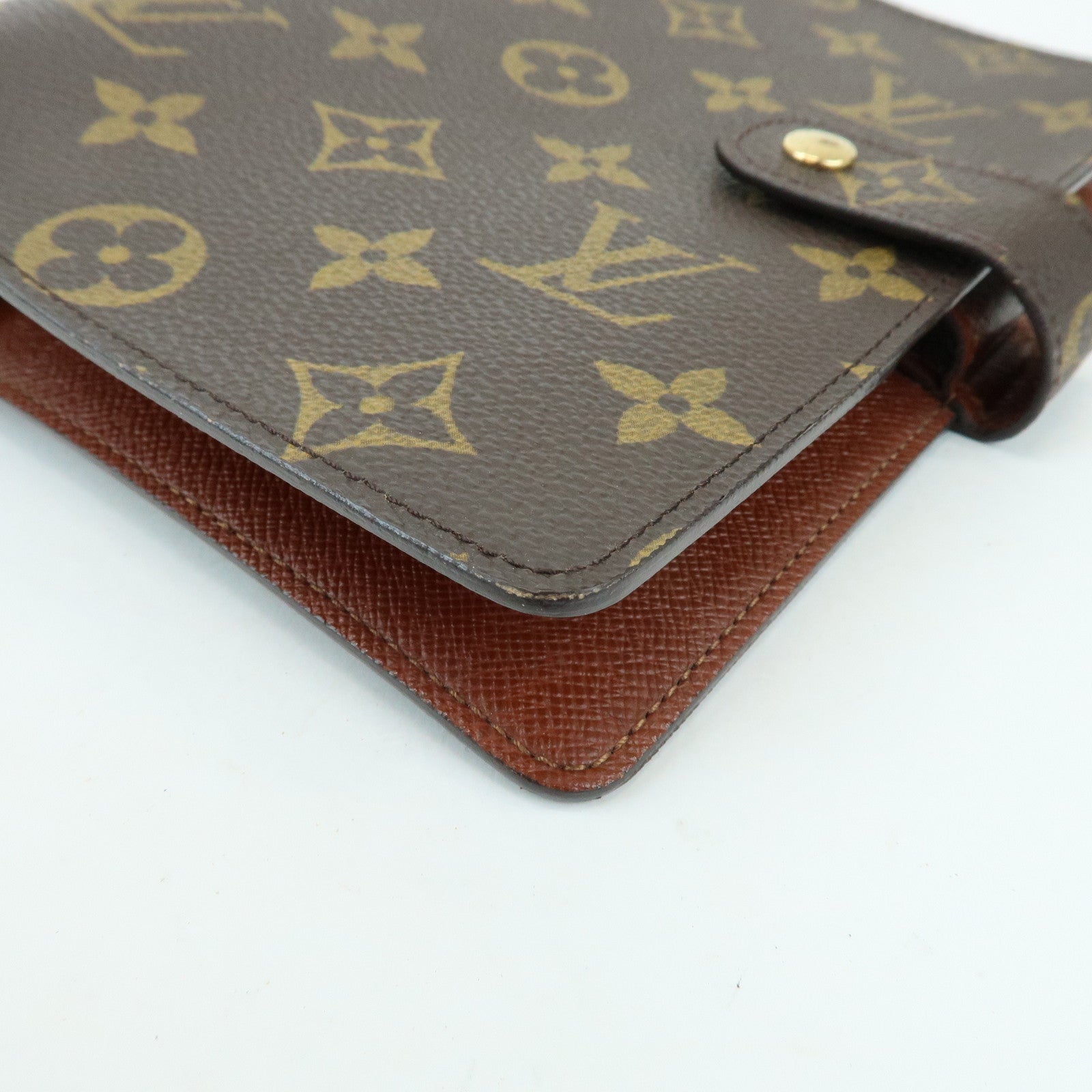 Louis Vuitton Monogram Agenda MM Planner Cover Brown R20105