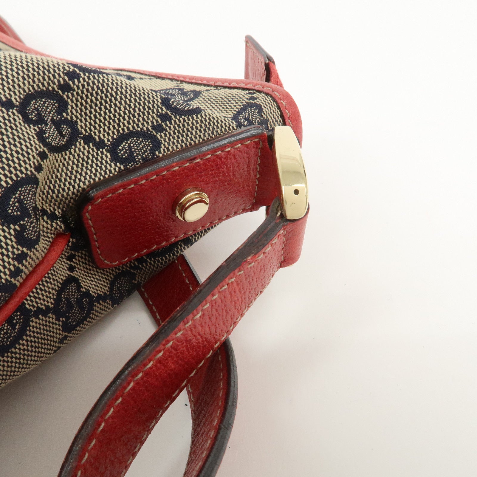 GUCCI Abbey GG Canvas Leather Shoulder Bag Crossbody Bag 131326