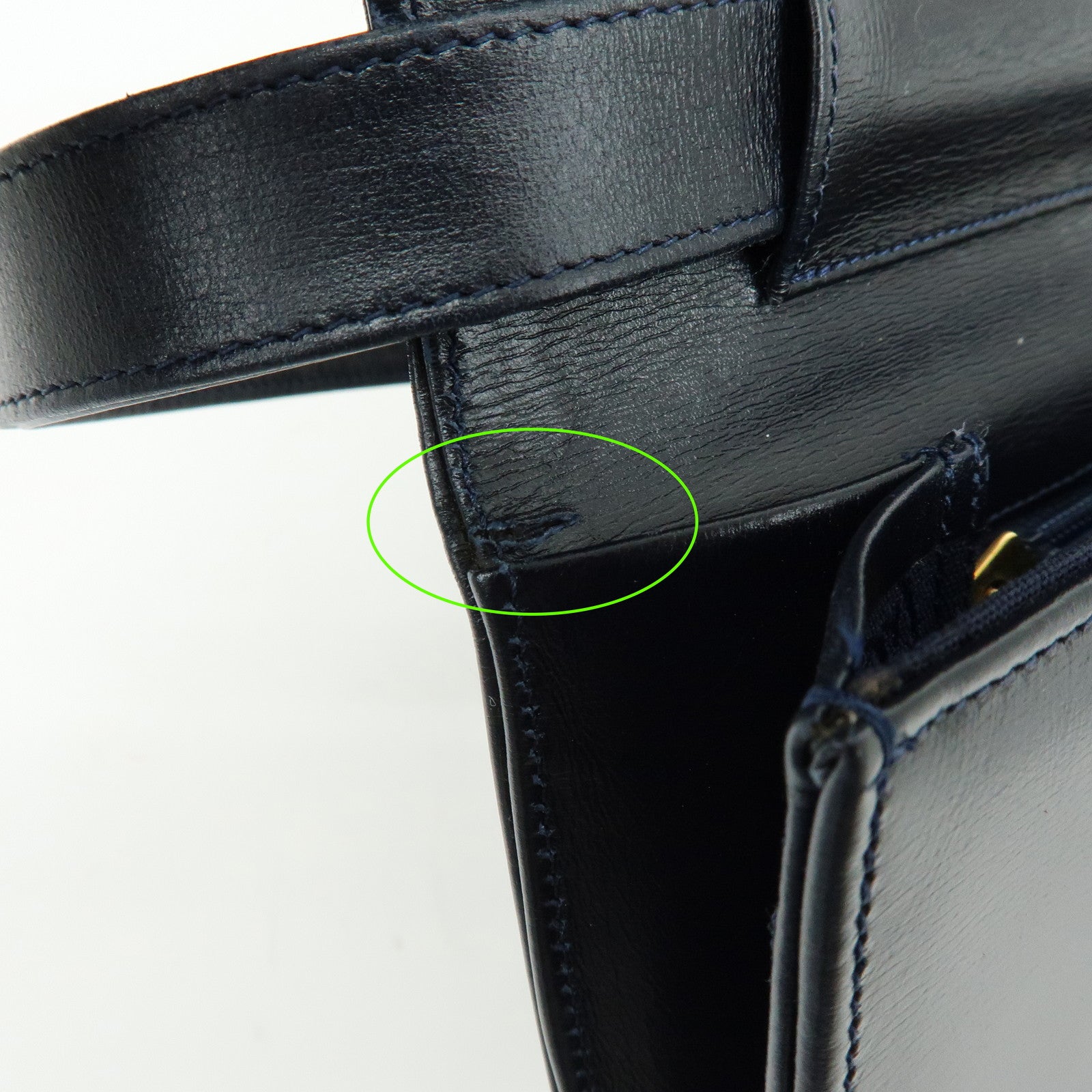 Cartier Leather Shoulder Bag Crossbody Bag Black