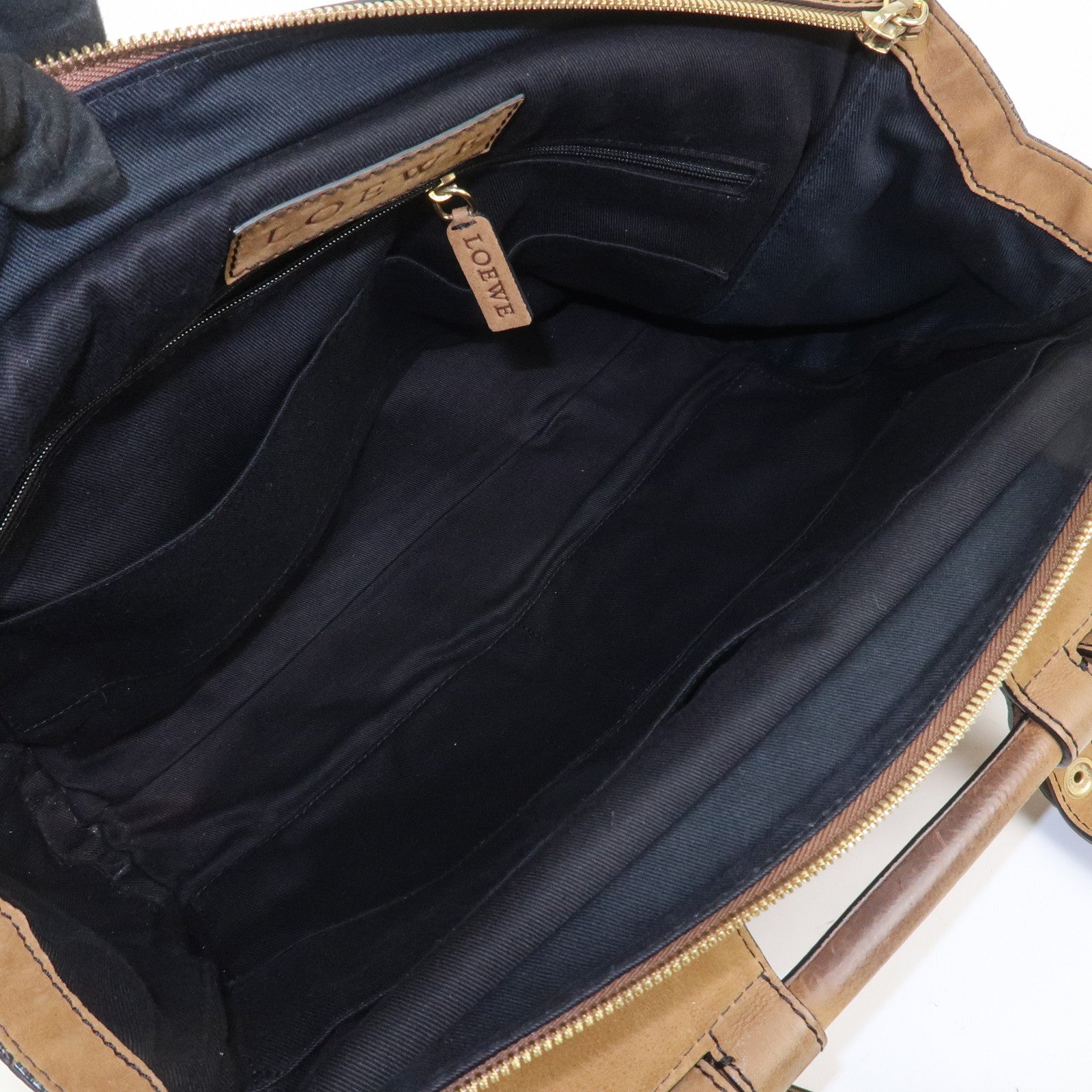 LOEWE Candy Leather Tote Bag Hand Bag Brown