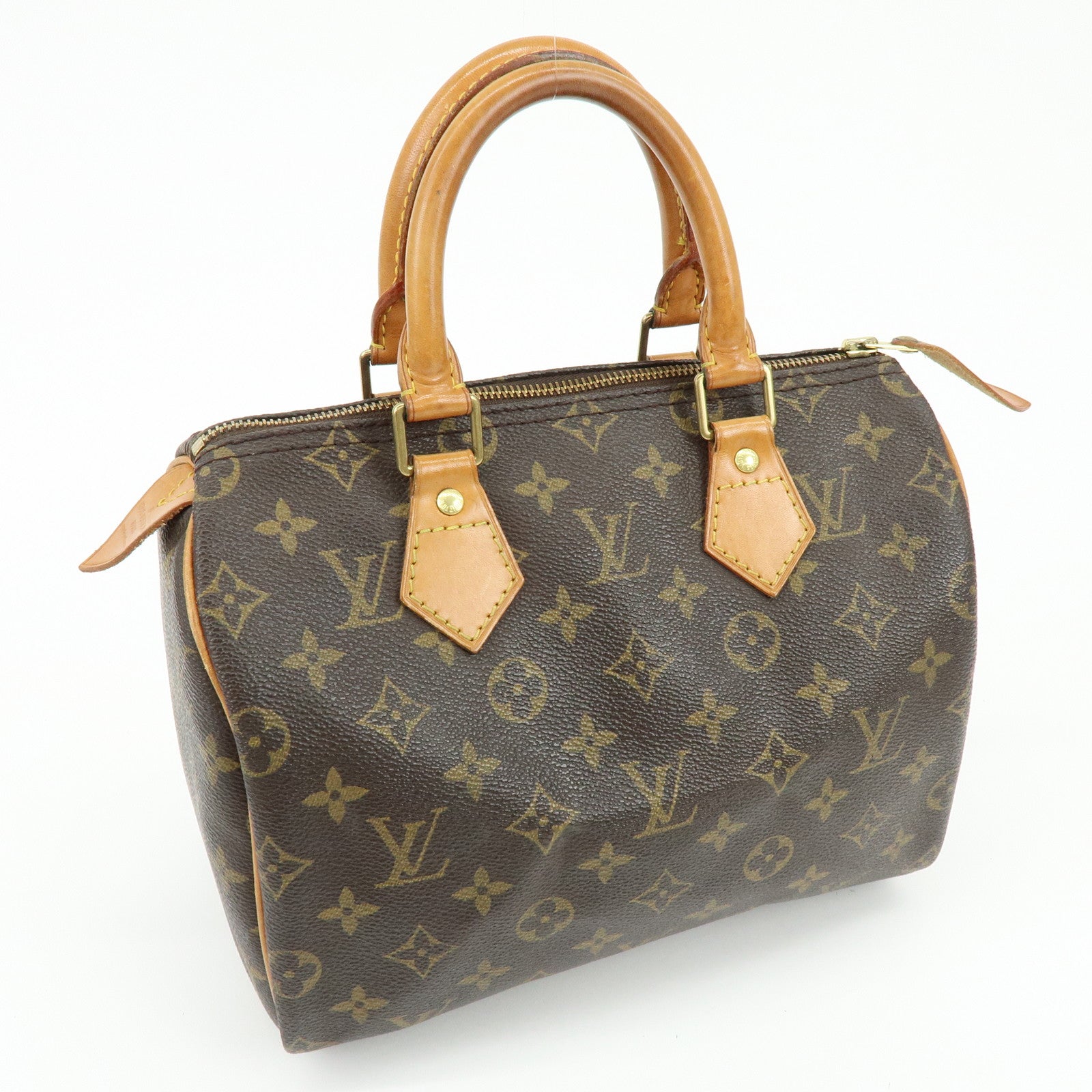 Louis Vuitton Monogram Speedy 25 Boston Bag Hand Bag Brown M41528
