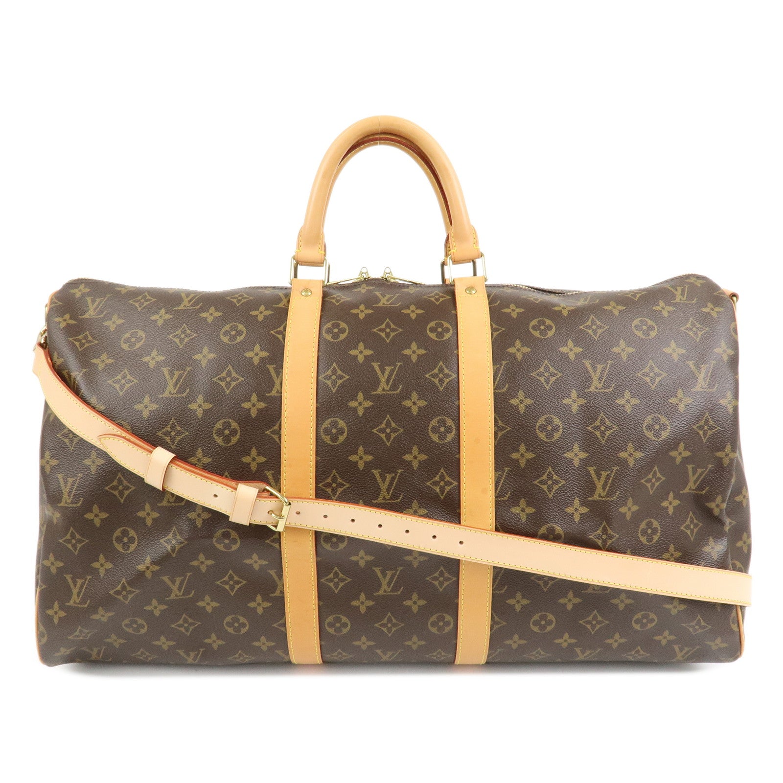 Louis Vuitton Monogram Keep All Bandouliere 55 Boston Bag M41414