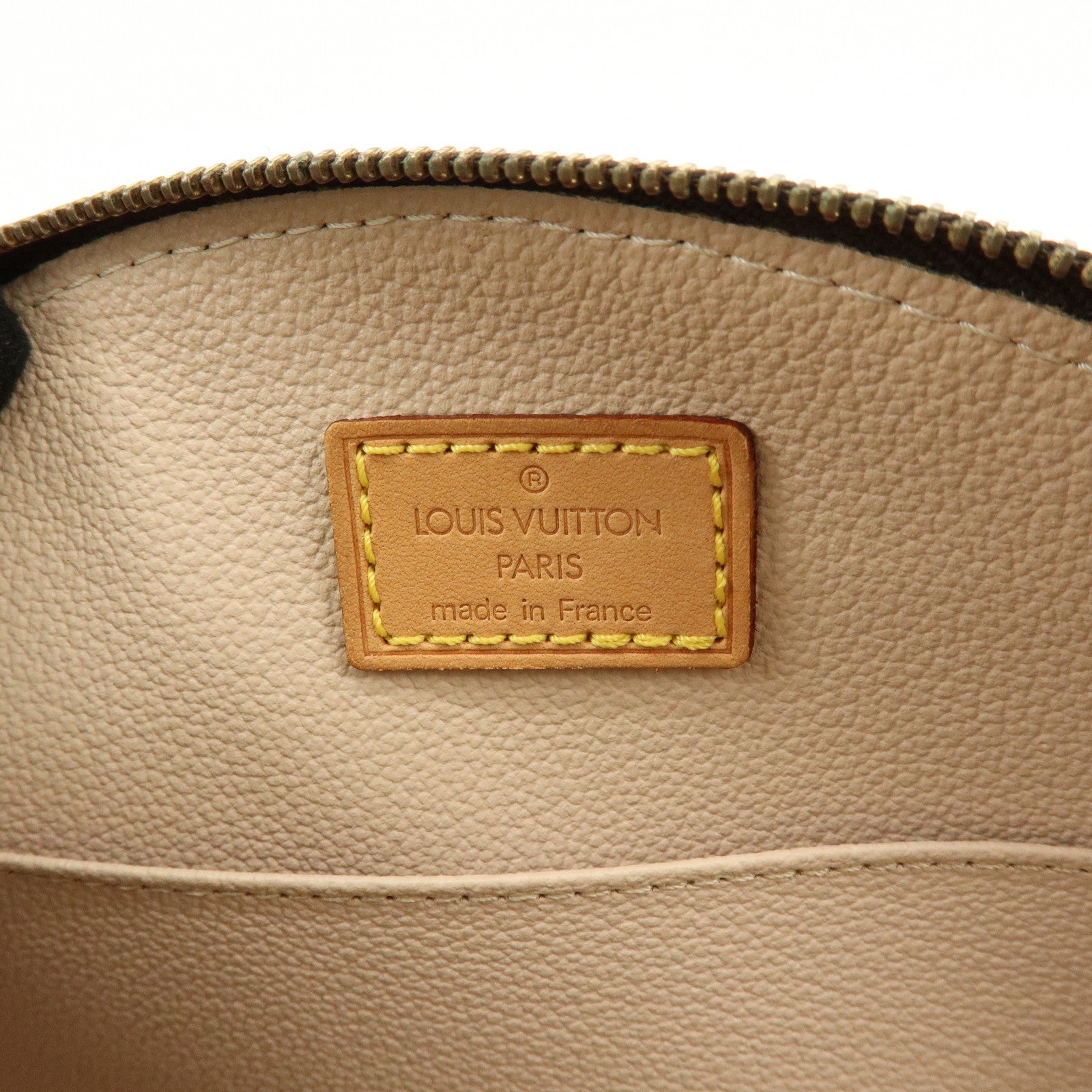 Louis Vuitton Monogram Trousse Demi Ronde Pouch Brown M47520