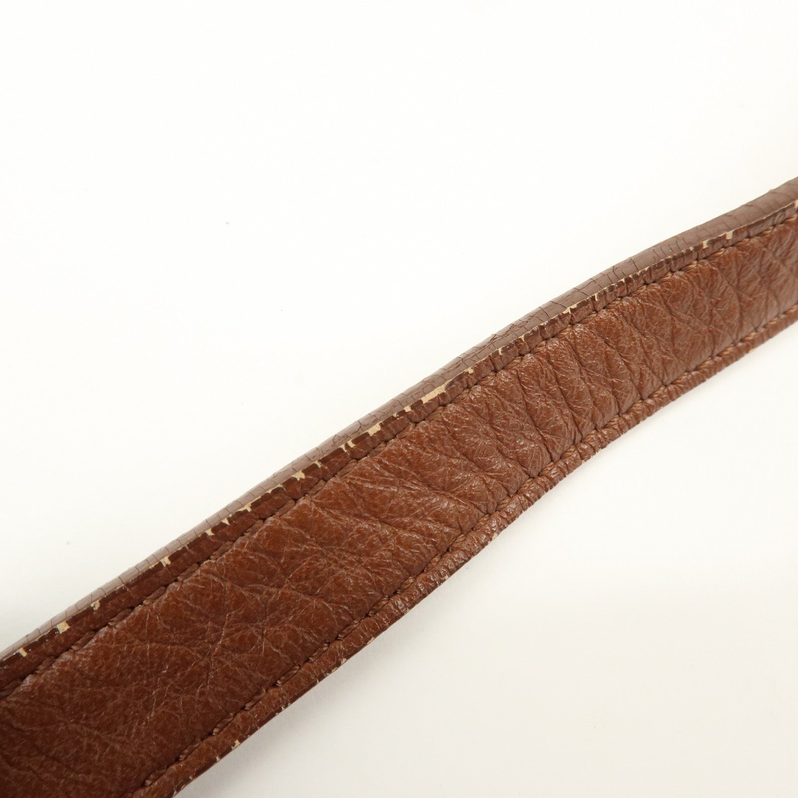 BURBERRY Logo Leather Shoulder Bag Crossbody Bag Brown