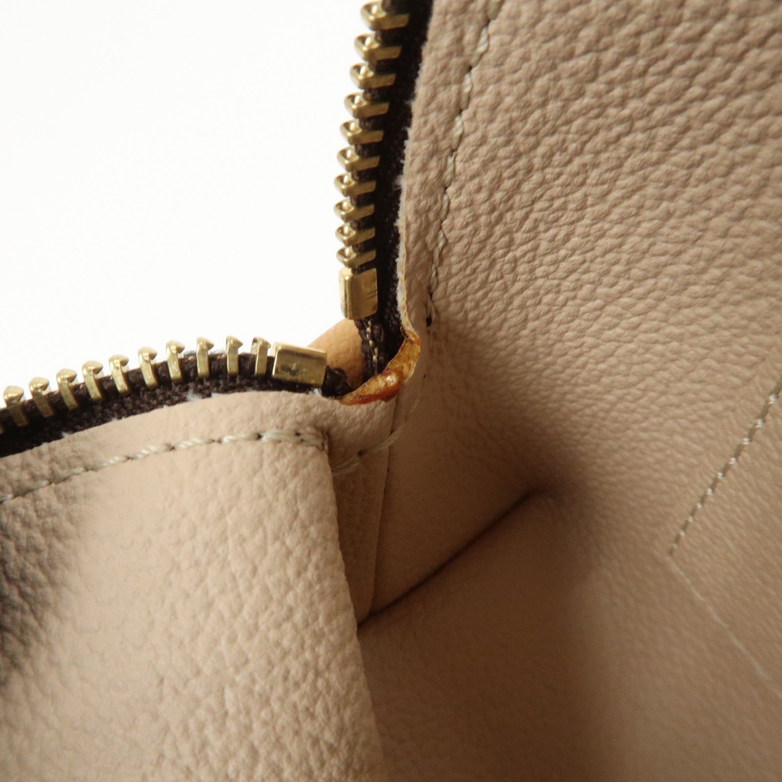 Louis Vuitton Monogram Pochette Cosmetic Pouch Brown M47515