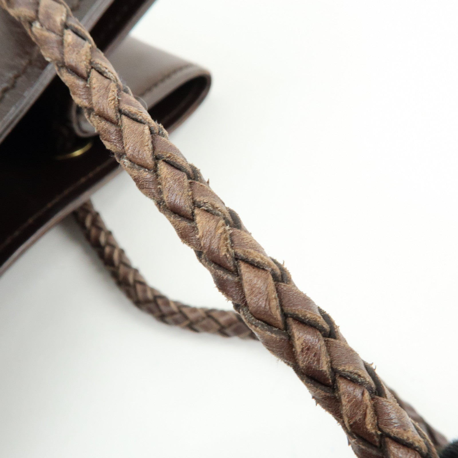 GUCCI GG Canvas Leather Tote Bag Shoulder Bag Brown 109141