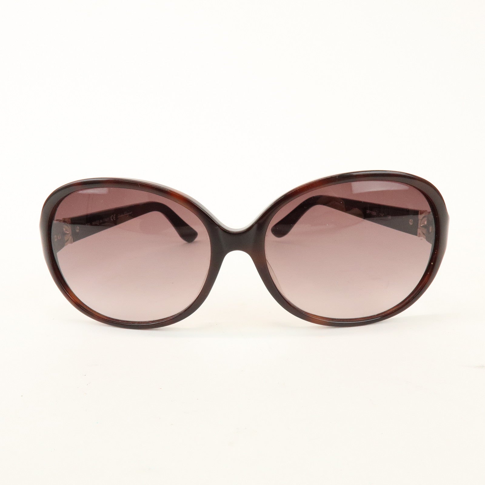 Ferragamo Gancini Plastic Sunglasses Brown SF713SA 214 130
