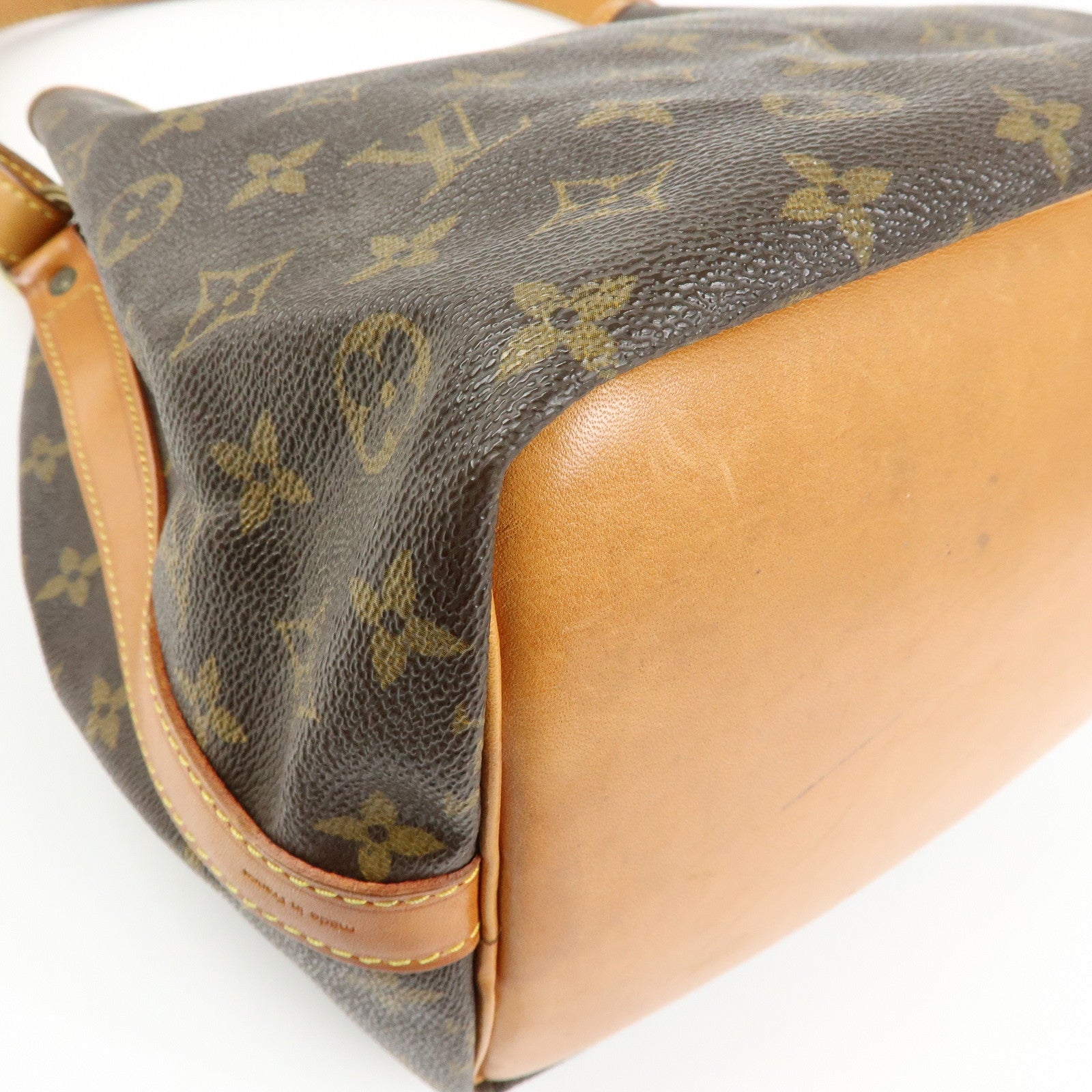 Louis Vuitton Monogram Petit Noe Shoulder Bag Brown M42226