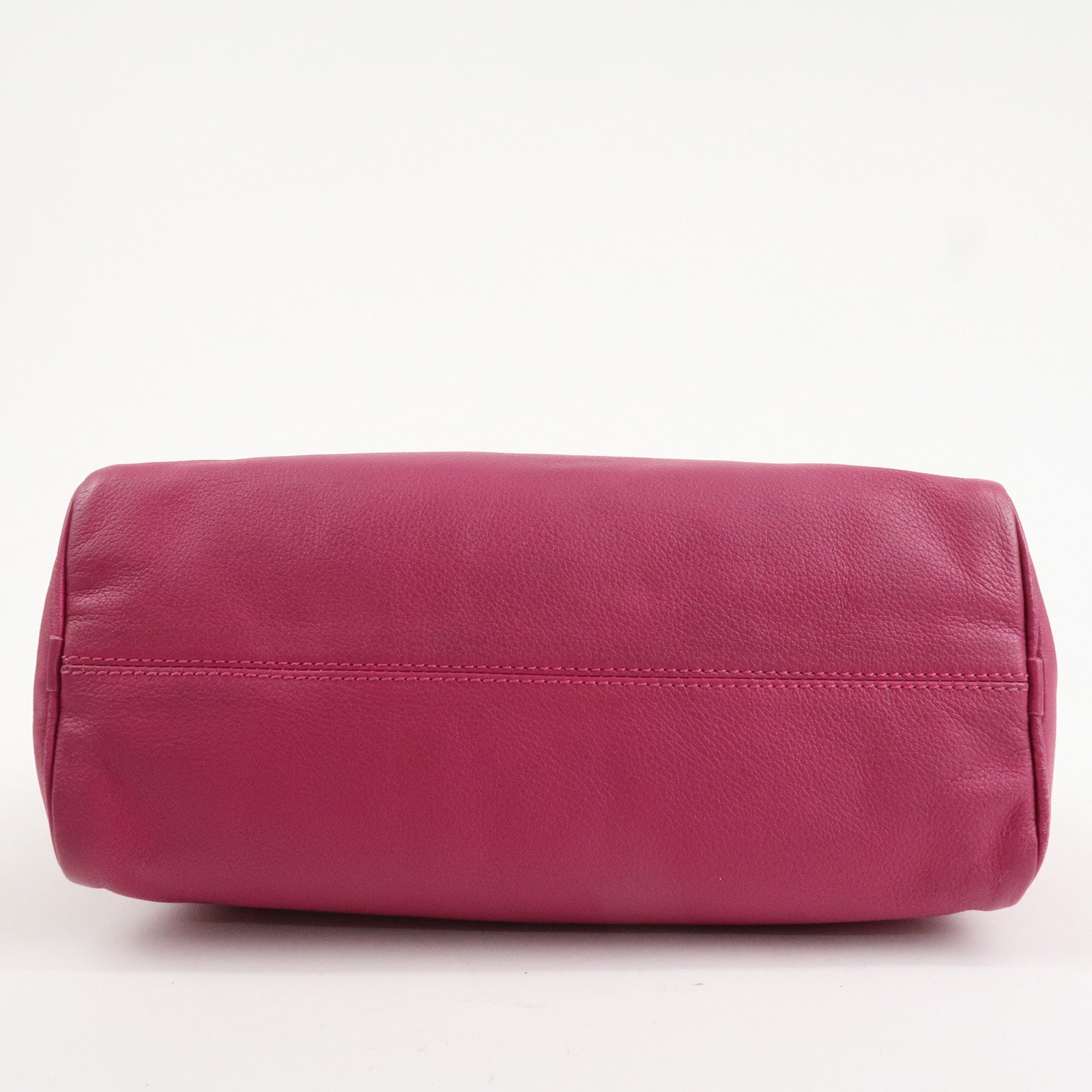 LOEWE Anagram Leather 2WAY Hand Bag Shoulder Bag Hot Pink Used