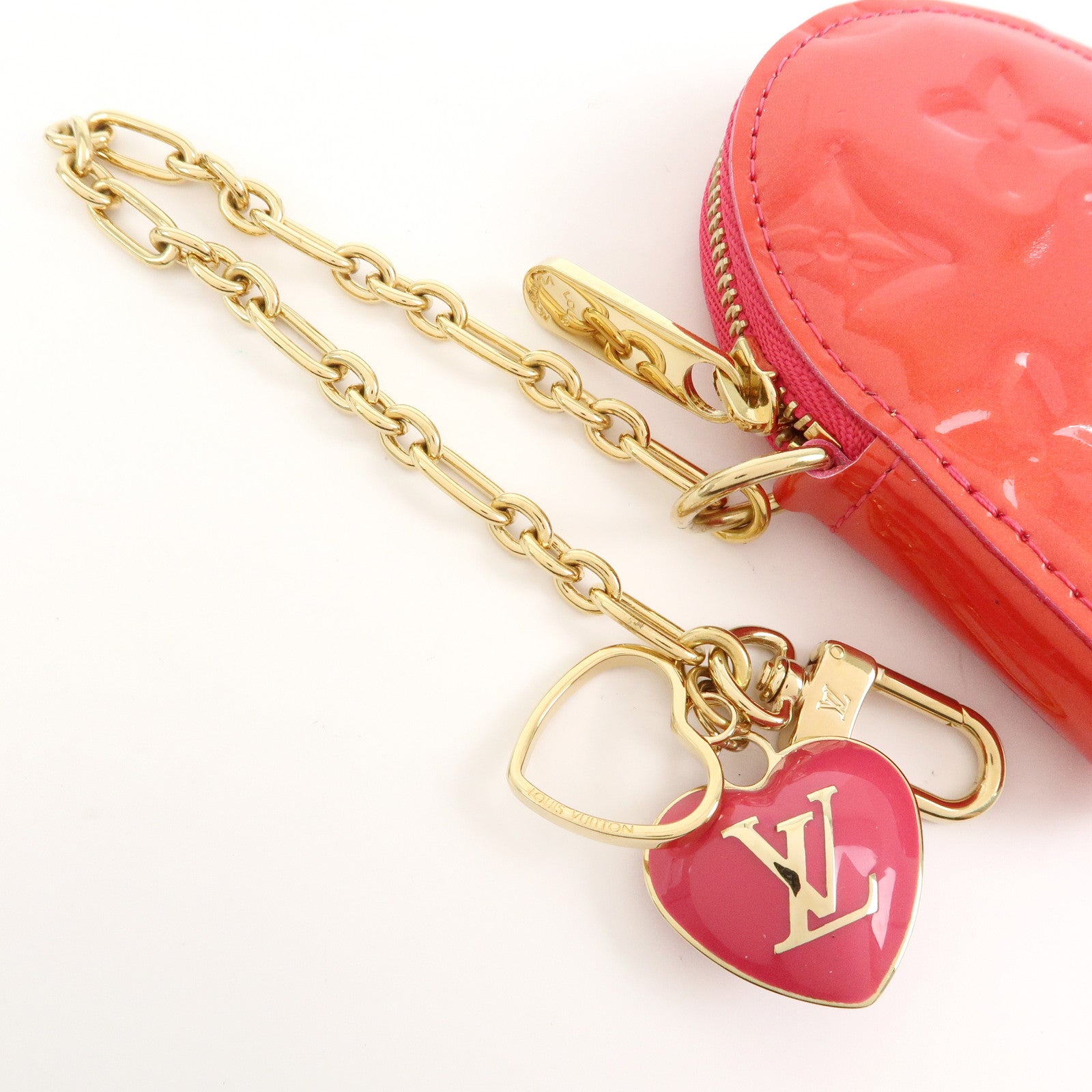 Louis Vuitton Monogram Vernis Porte Monnaie Coeur Coin Case M93657