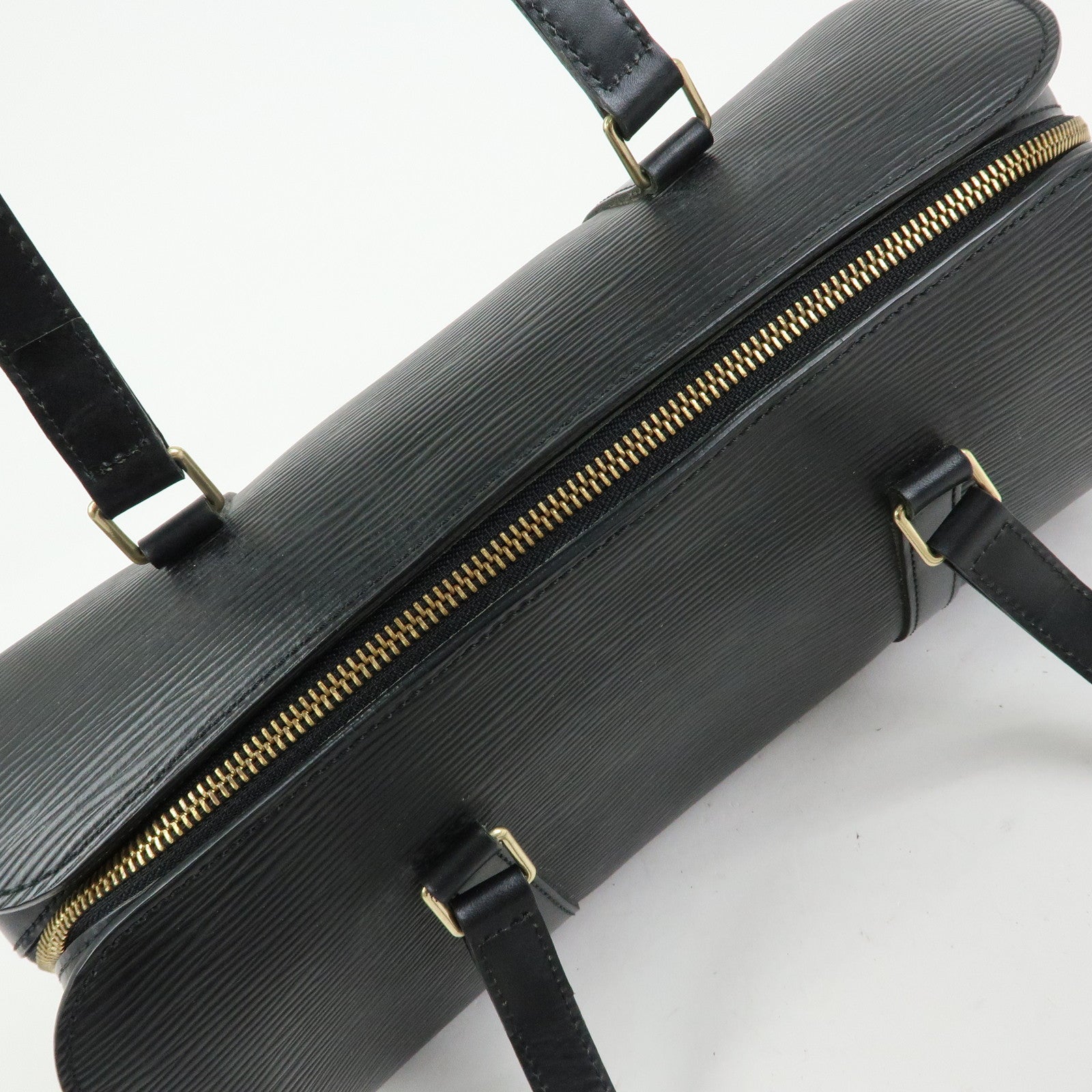 Louis Vuitton Epi Soufflot Leather Shoulder Hand Bag Noir M52222