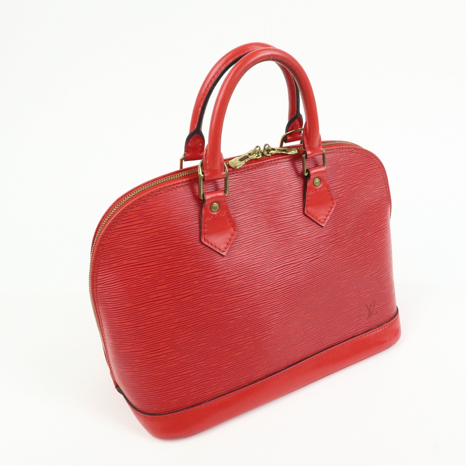 Louis Vuitton Epi Leather Alma Hand Bag Castilian Red M52147