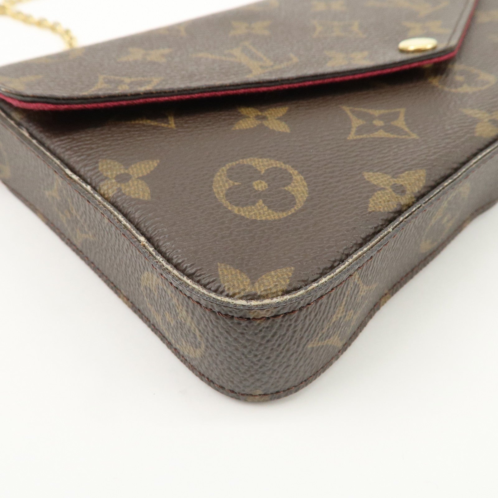 Louis Vuitton Monogram Pochette Felicie Shoulder Bag Brown M61276 Used