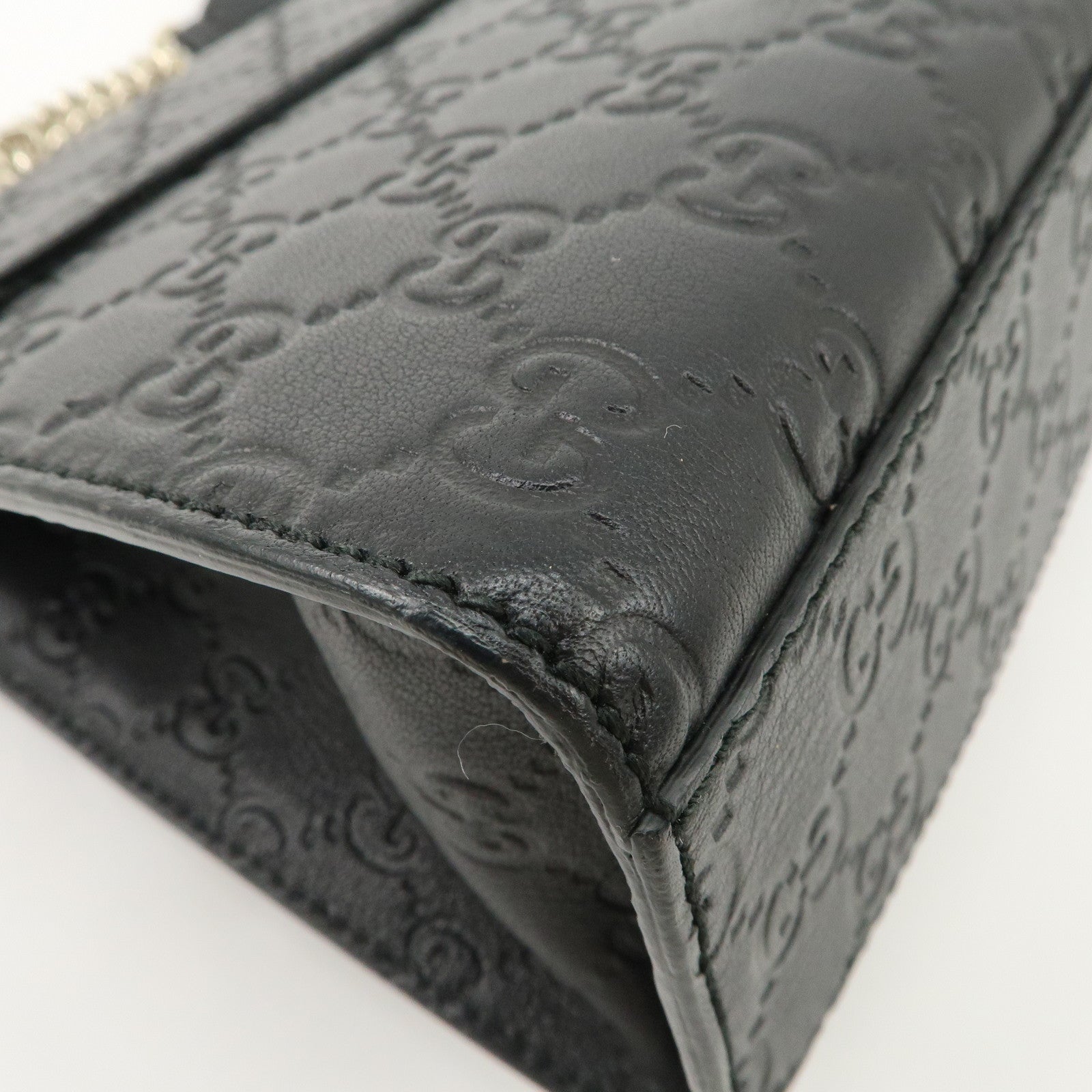 GUCCI Horsebit Guccissima Emily Leather Chain Shoulder Bag 295402 Used