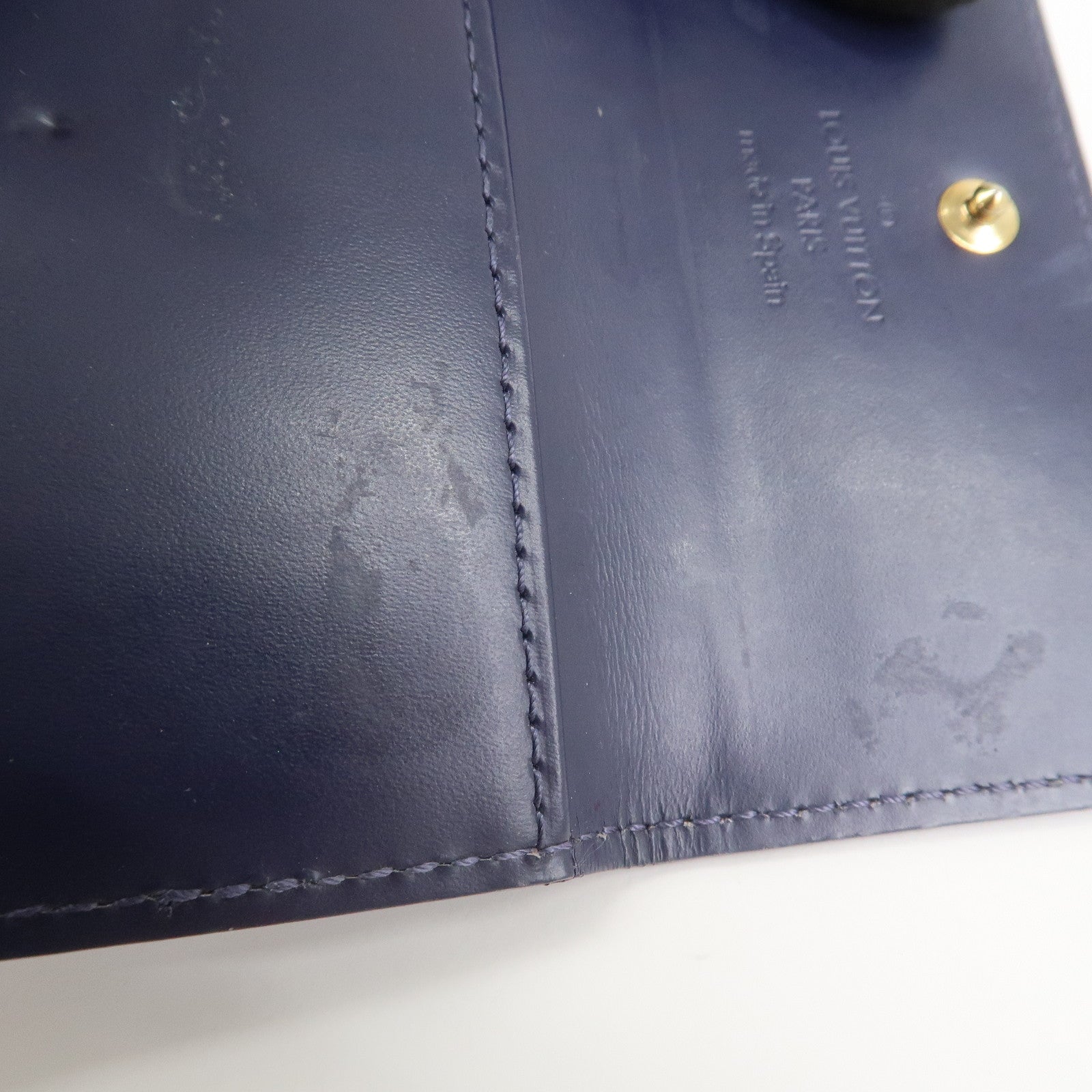 Louis Vuitton Monogram Vernis Multicle 4 Ring Key Case Indigo