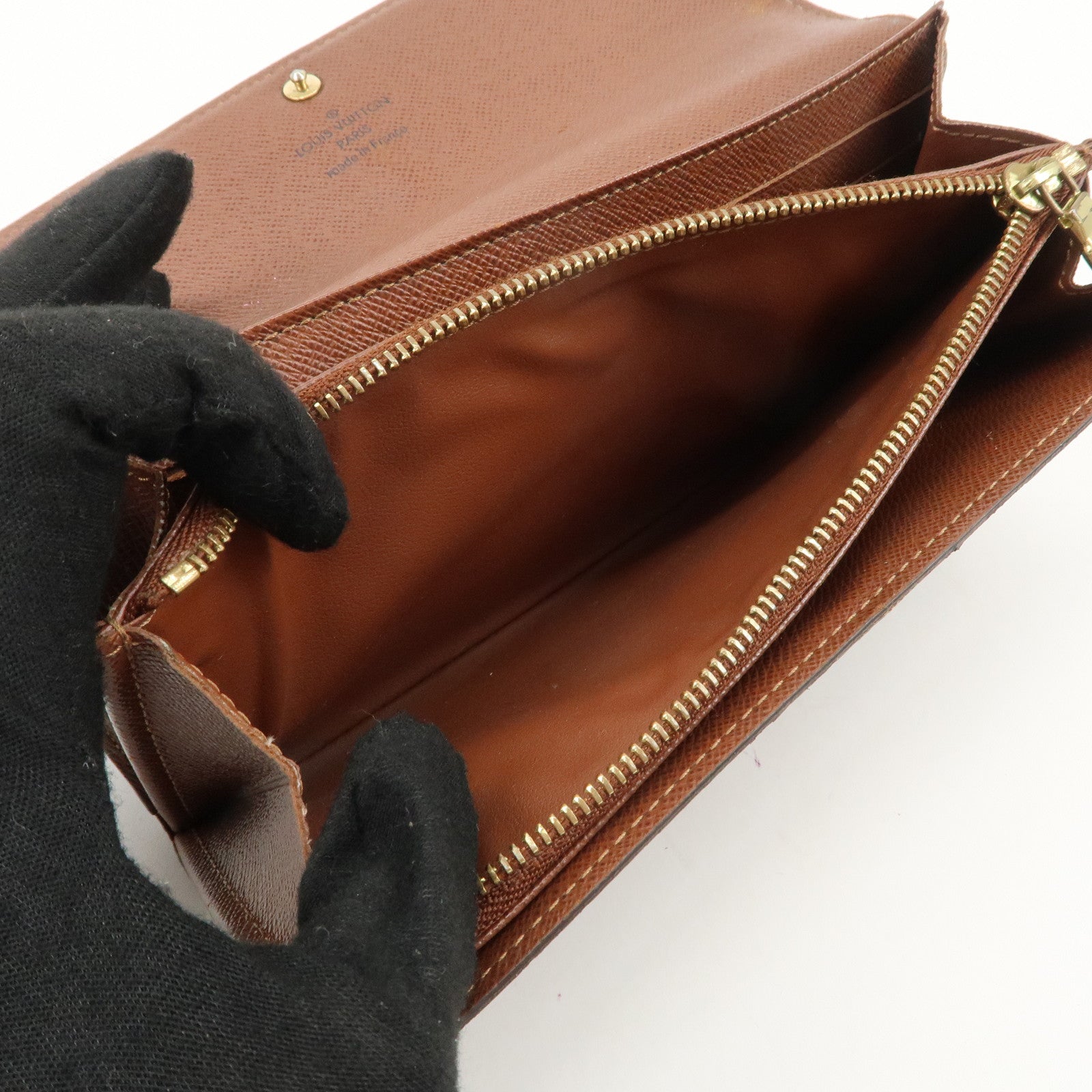 Louis Vuitton Monogram Portefeuille Sarah Long Wallet M61734 Used