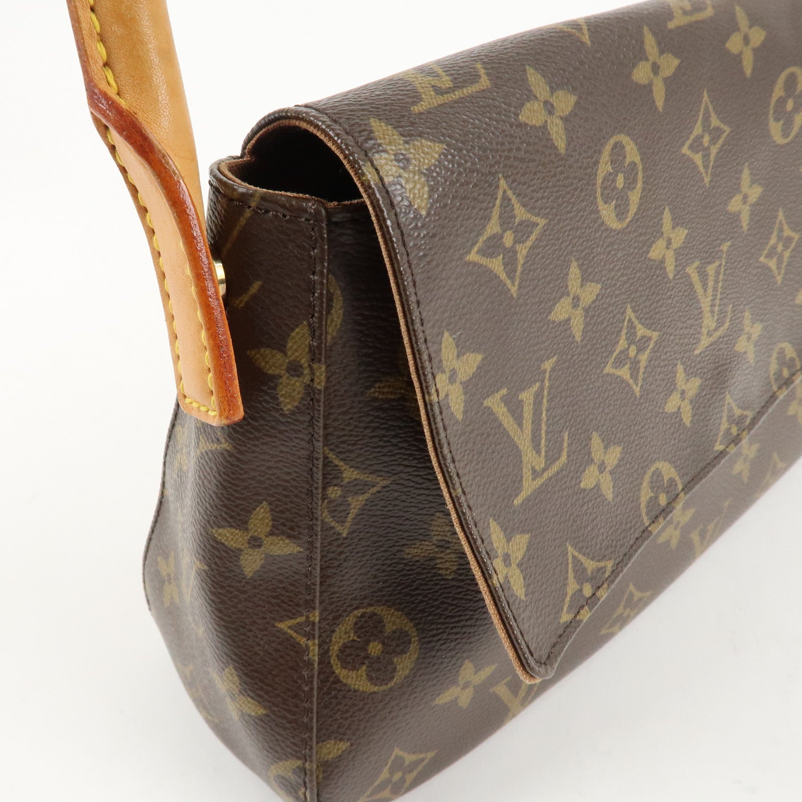Louis Vuitton Monogram Mini Looping Shoulder Bag Hand Bag M51147 Used