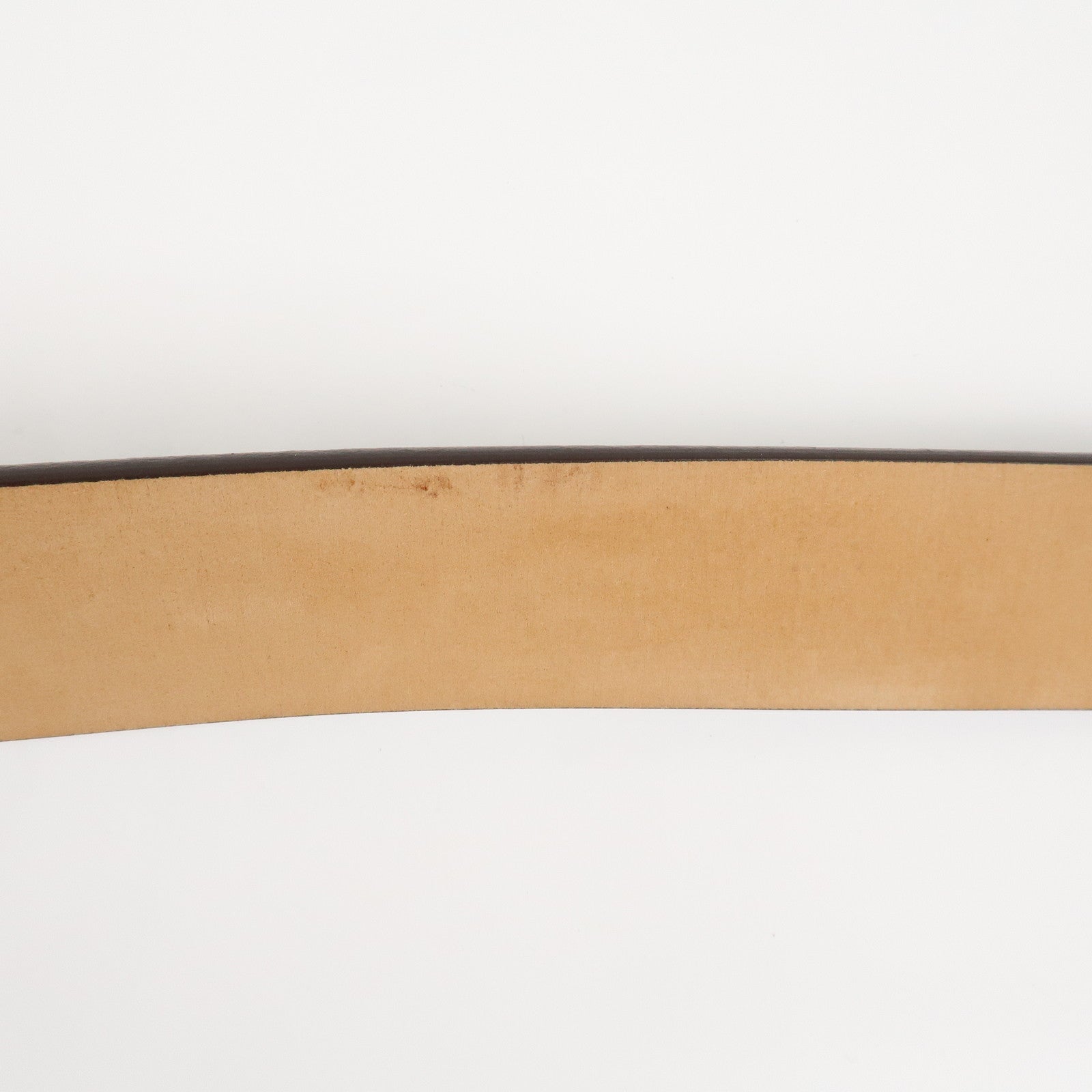 AuthLouis Vuitton Damier Ebene Saint Tulle Belt Carre 85/34 M6803V Used