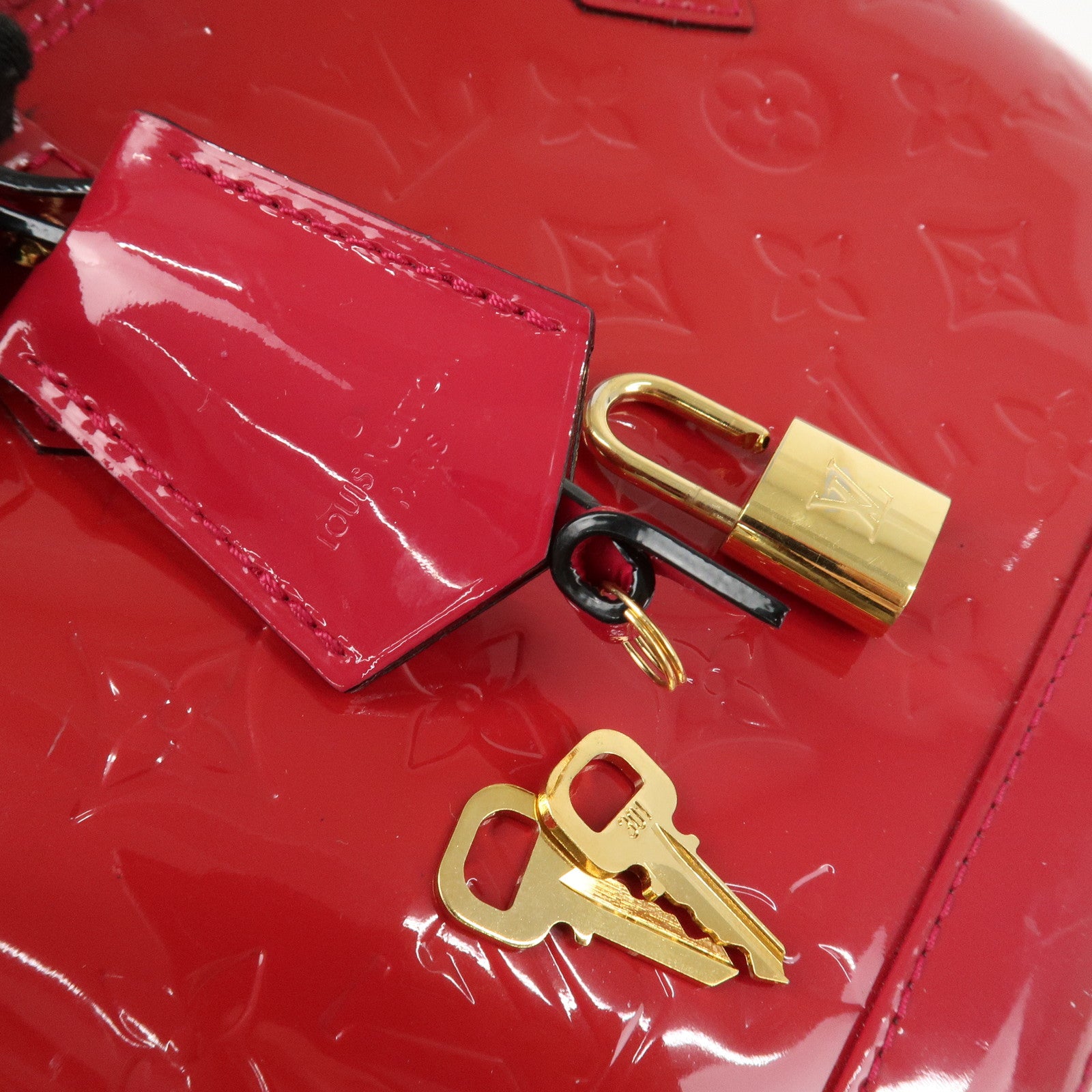 Louis Vuitton Monogram Vernis Alma BB 2Way Bag Rose Indien M91771 Used