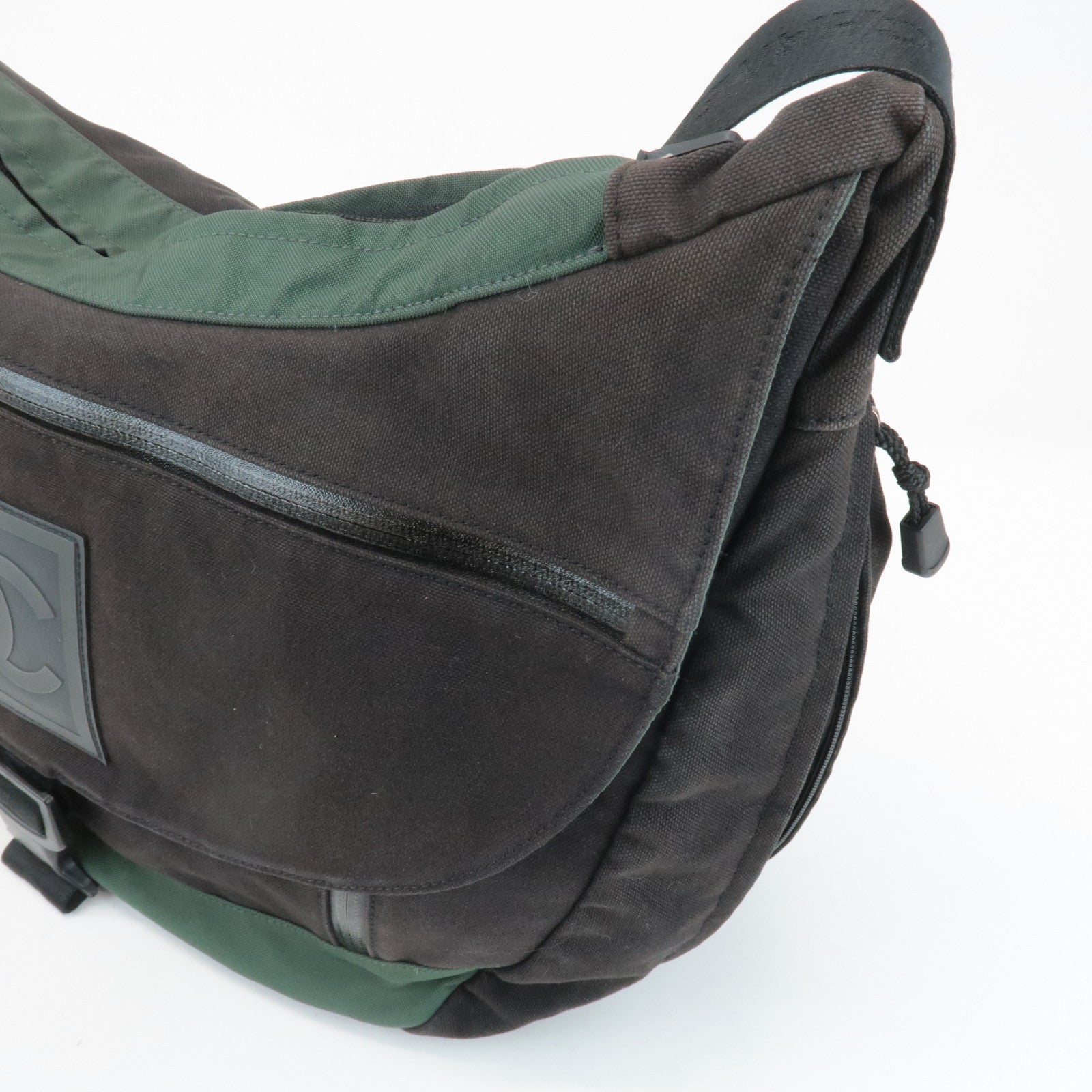 CHANEL COCO Mark Sportline Canvas Shoulder Bag A23289 Used