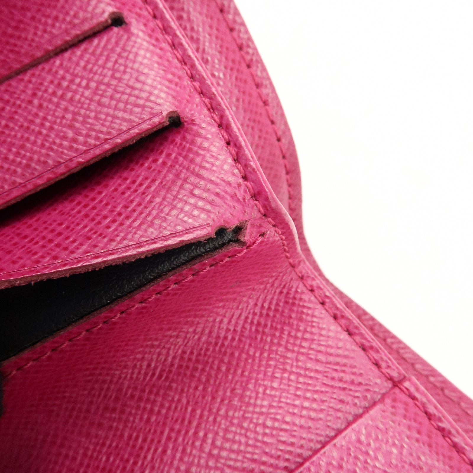 Louis Vuitton Monogram Perfor Compact Zip Wallet Fuchsia M95188 Used